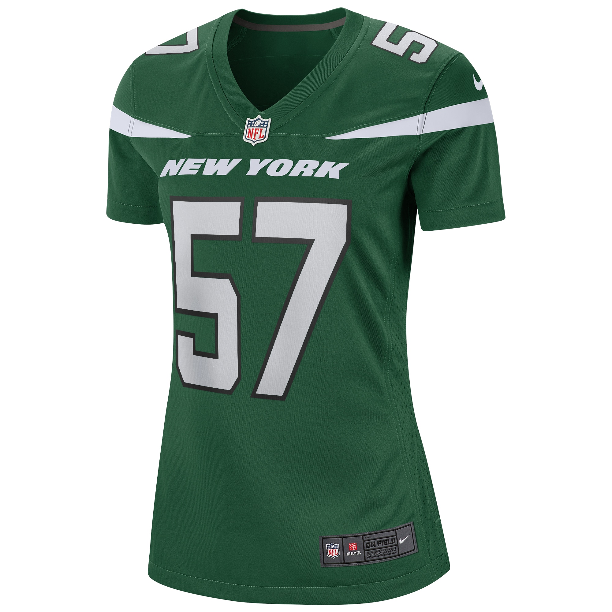 C.J. Mosley New York Jets  Women's Game Player Jersey - Gotham Green