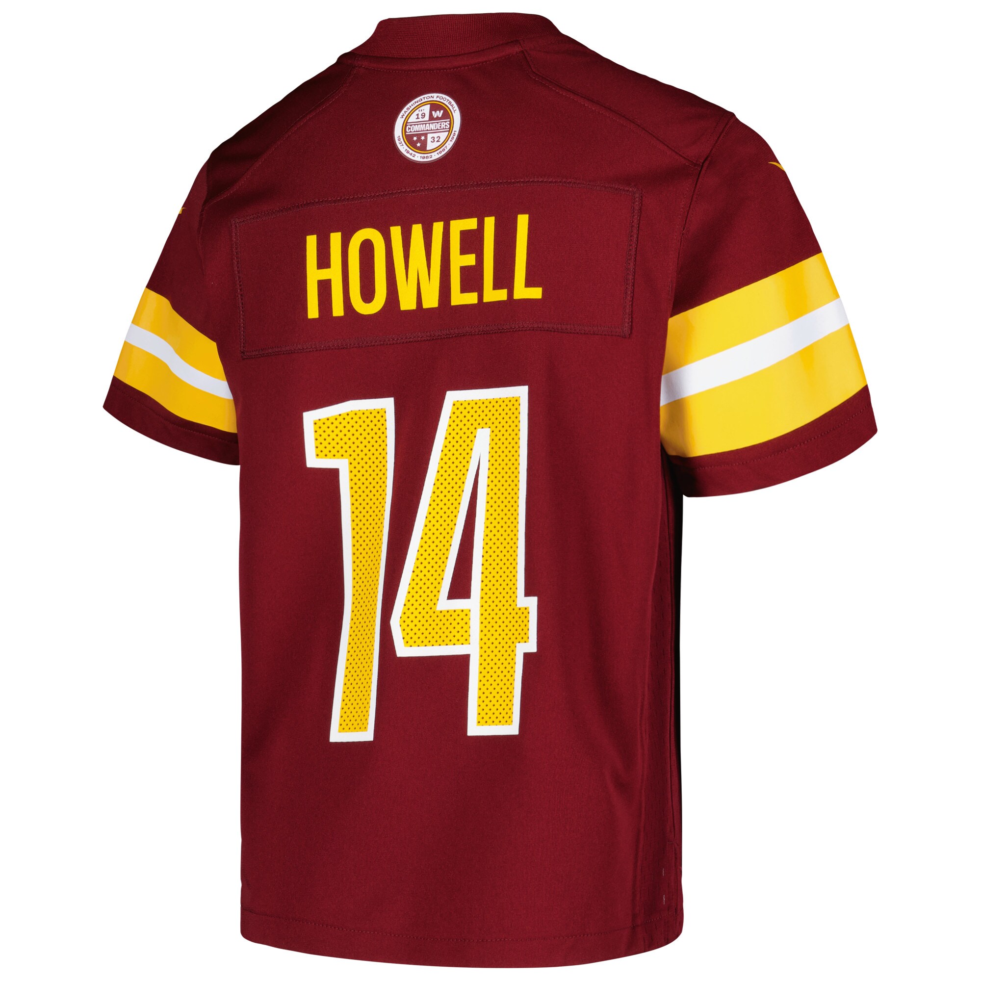 Sam Howell Washington Commanders  Youth Game Jersey - Burgundy