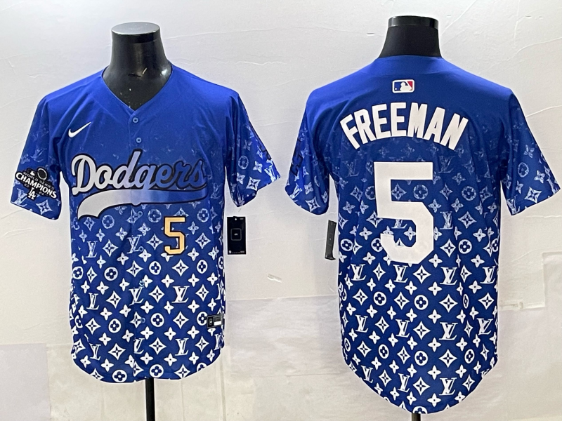 Men's #5 Freddie Freeman Los Angeles Dodgers 2025 Custom Cool Jersey