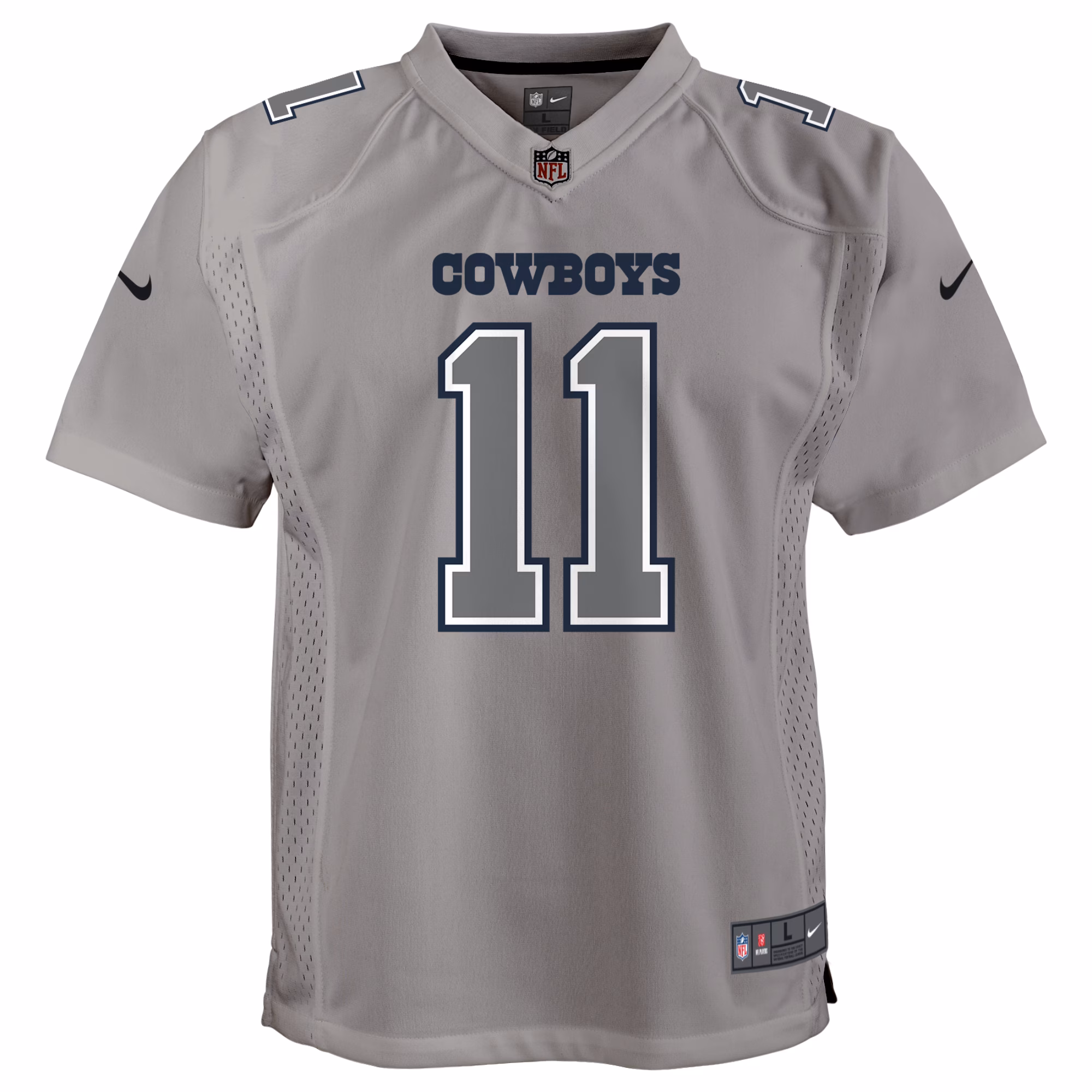 Micah Parsons Dallas Cowboys Youth Atmosphere Game Jersey - Gray