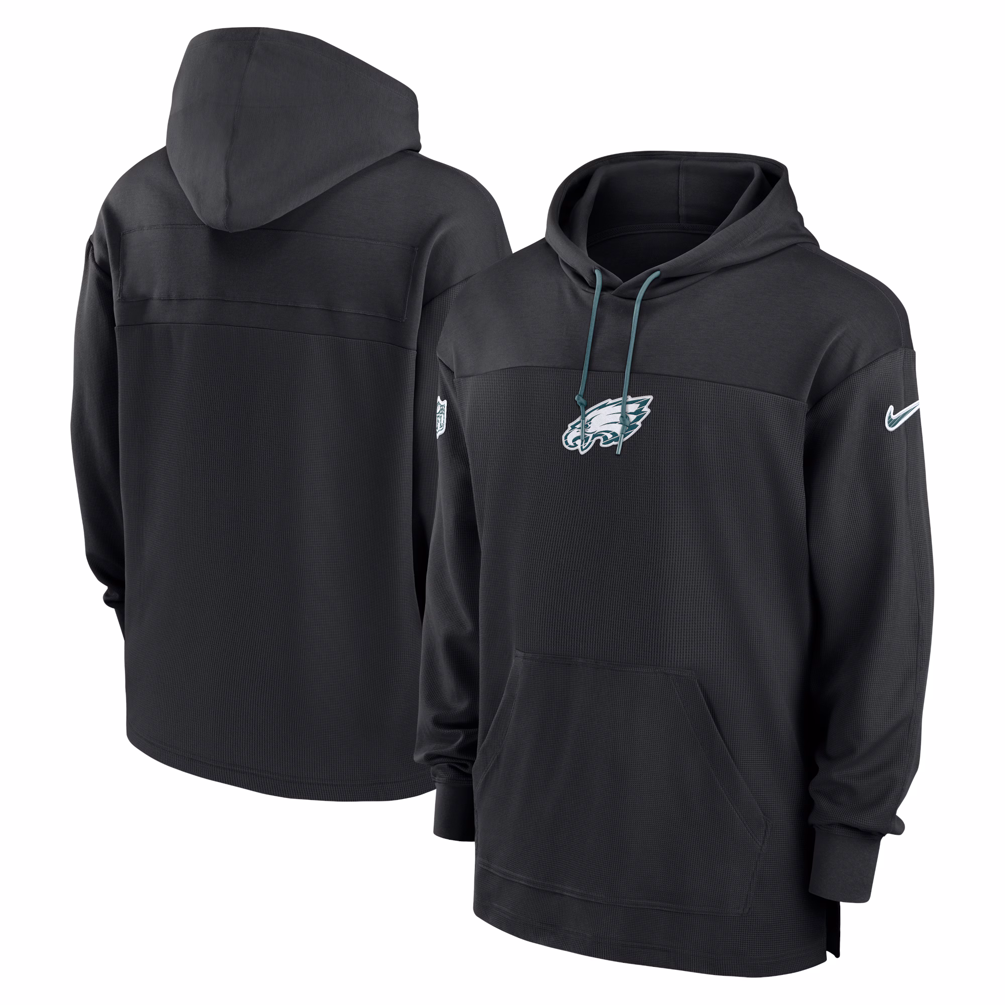 Philadelphia Eagles Sideline Jersey Performance Pullover Hoodie - Black