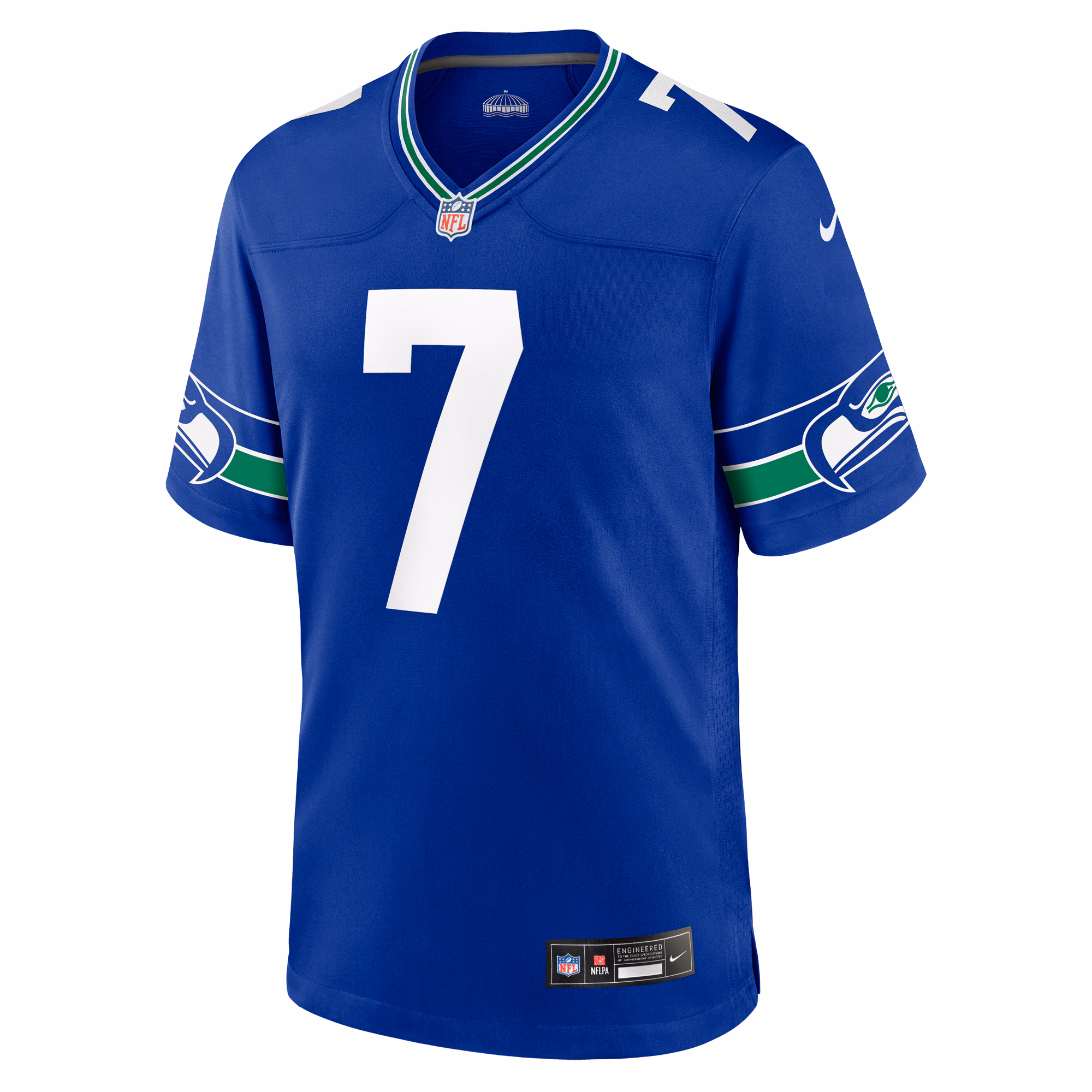 Geno Smith Seattle Seahawks Game Jersey - College Navy