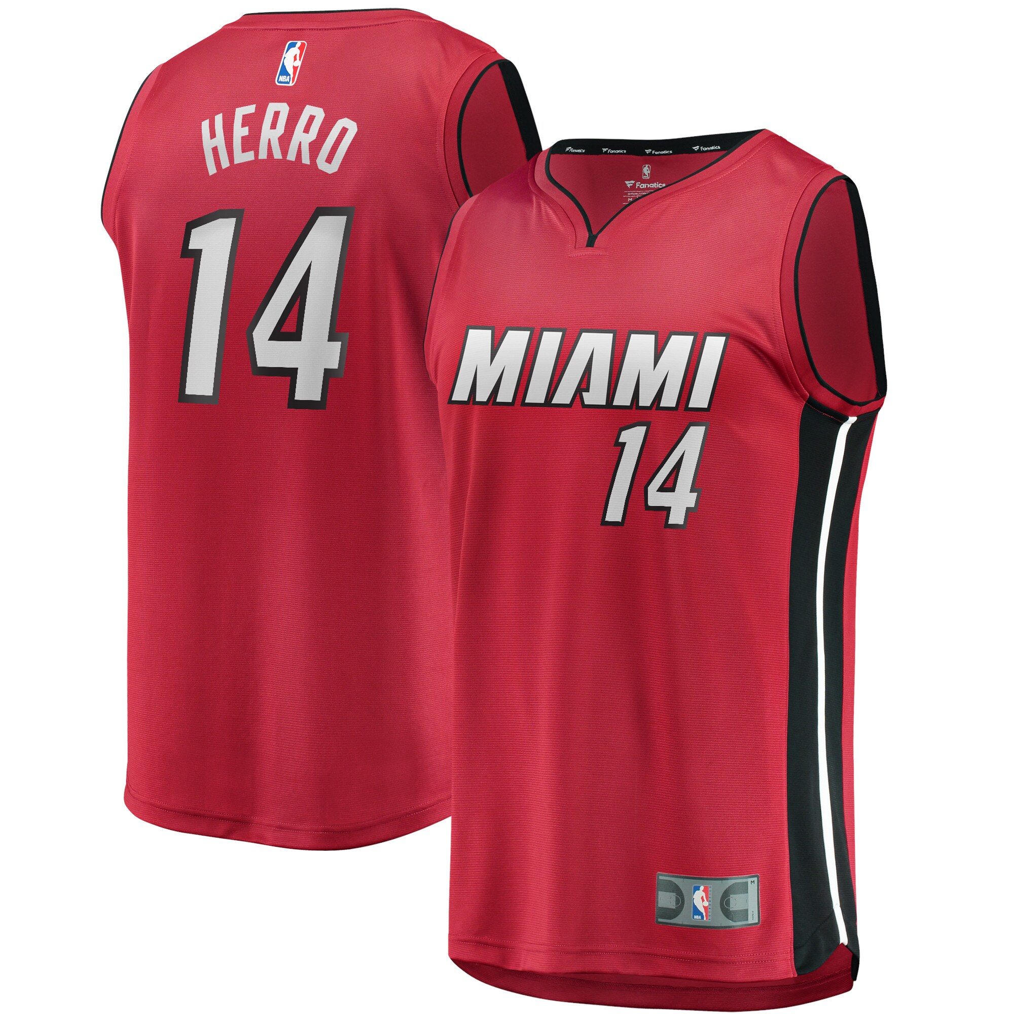 Tyler Herro Miami Heat  2020/21 Fast Break Replica Jersey - Statement Edition - Red