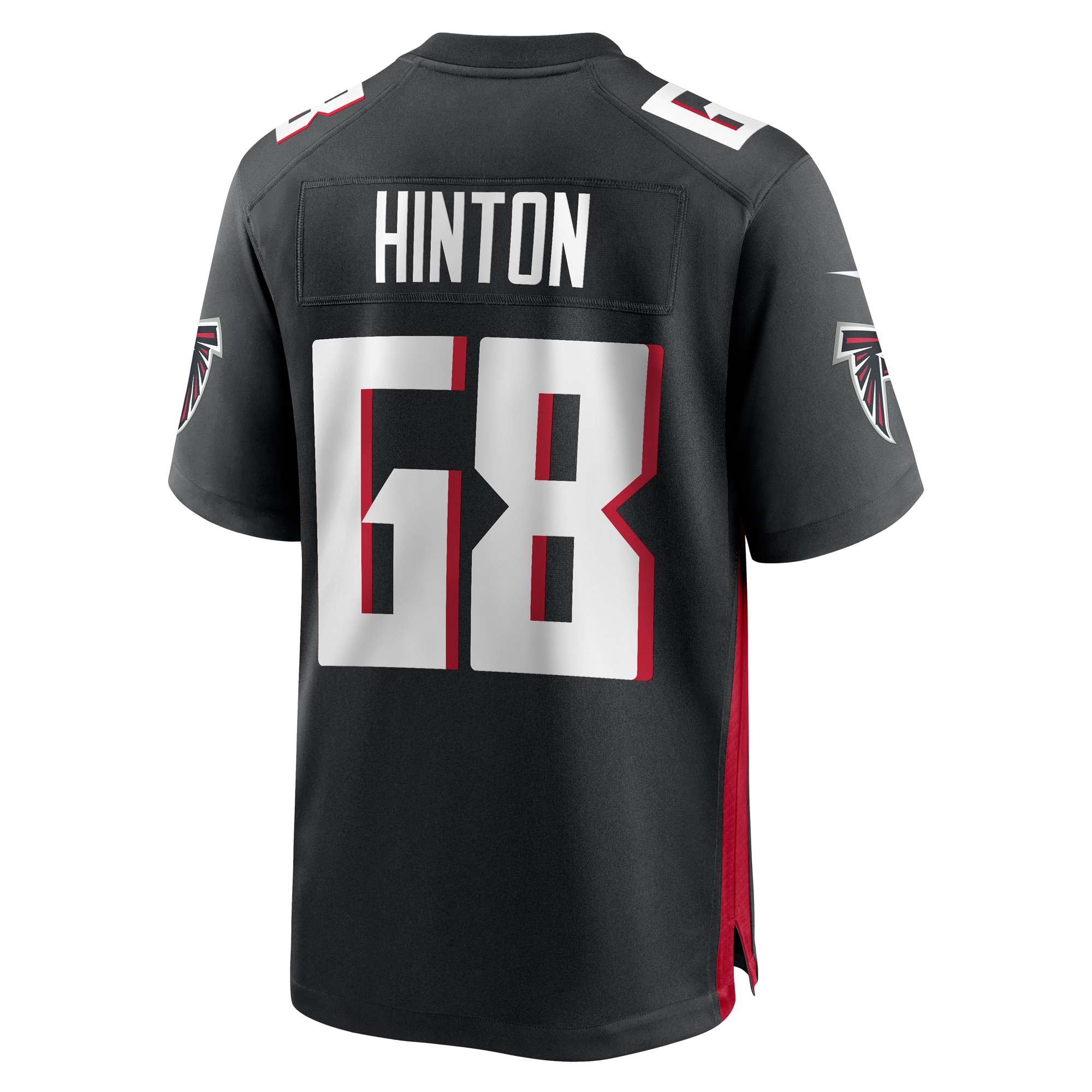 Kyle Hinton Atlanta Falcons Team Game Jersey -  Black