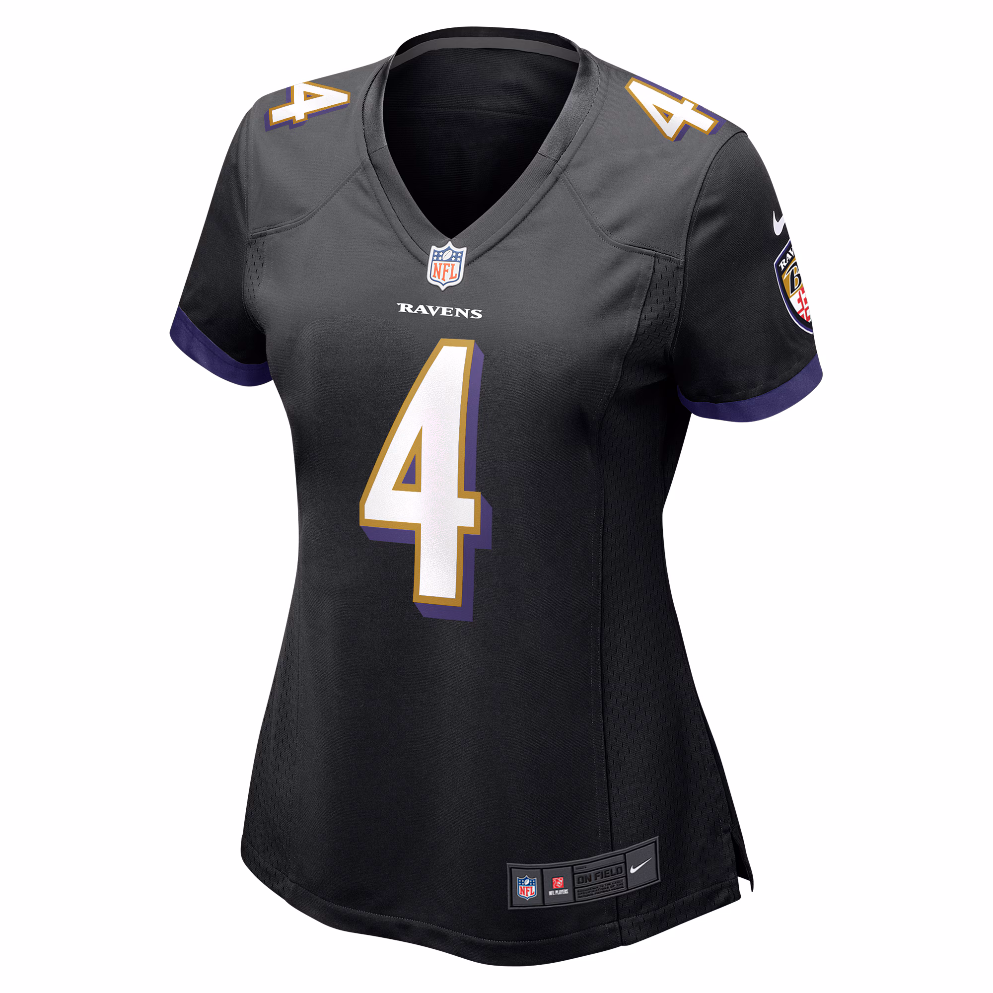 Zay Flowers Baltimore Ravens Women's Team Game Jersey - Purple