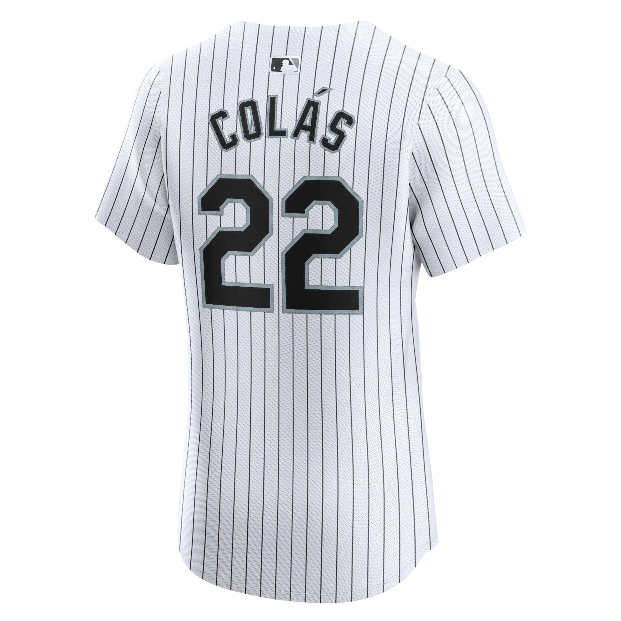 Men's Chicago White Sox Oscar Colas  White Home Elite Player Jersey