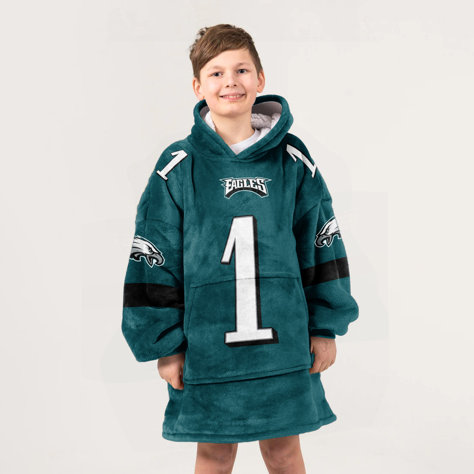 Kid J.H 1 Philadelphia Football Unisex Blanket Hoodie