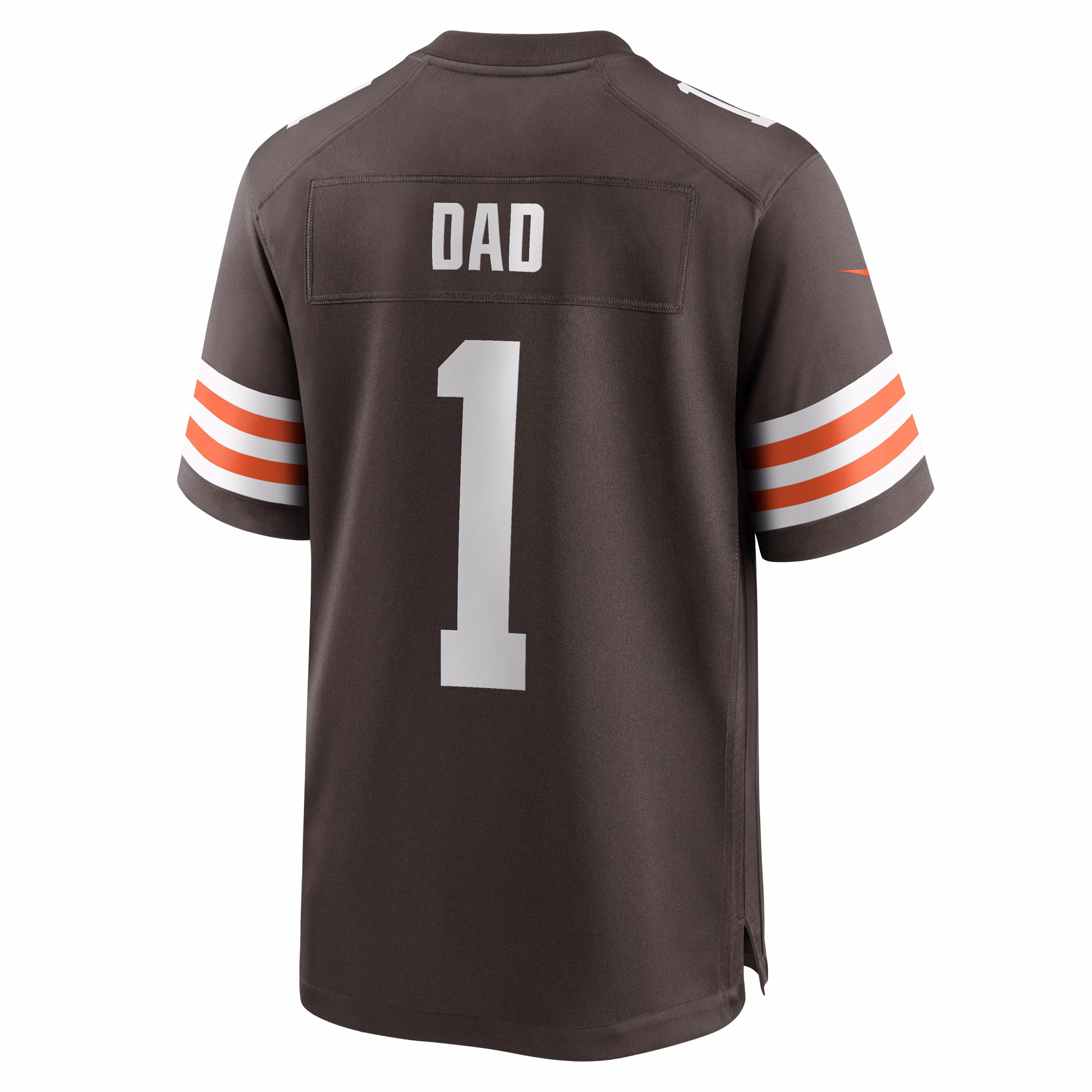Number 1 Dad Cleveland Browns Game Jersey - Brown