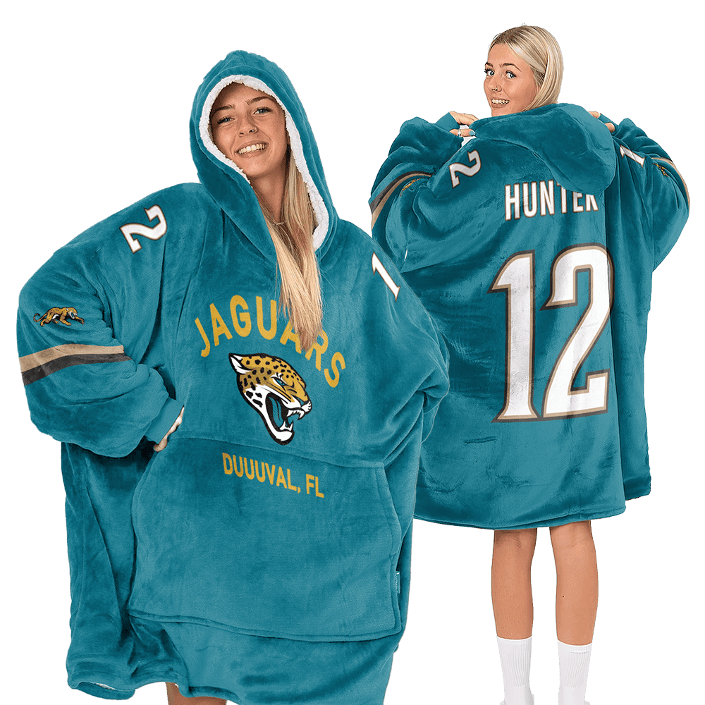 Adult Duuuval 12 Jacksonville Football Unisex Blanket Hoodie