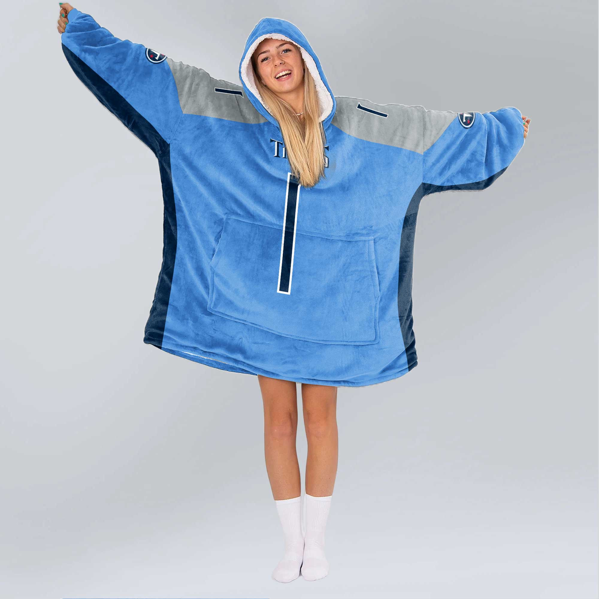 Adult C.W 1 Tennessee Football Unisex Blanket Hoodie