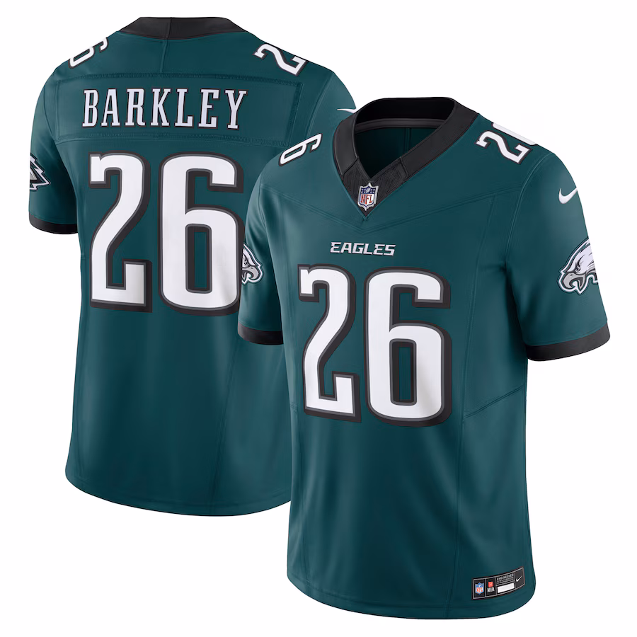 Men's Philadelphia Eagles #26 Saquon Barkley Midnight Green Vapor F.U.S.E. Limited Jersey