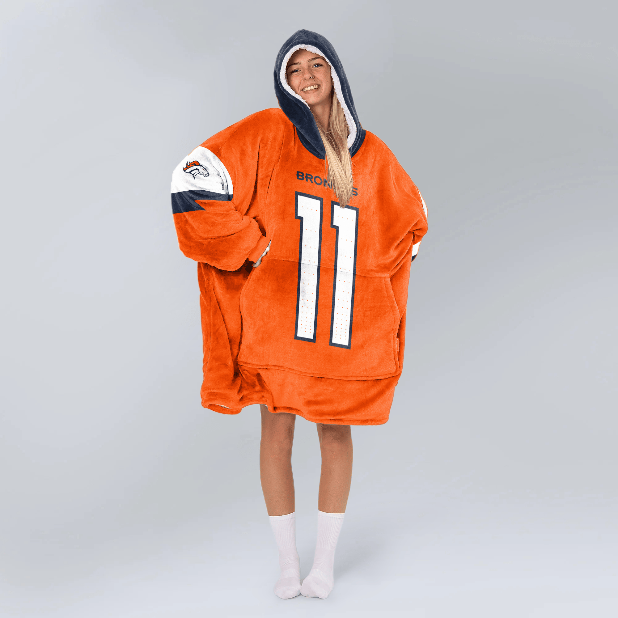 Adult T.F 11 Denver Football Unisex Blanket Hoodie