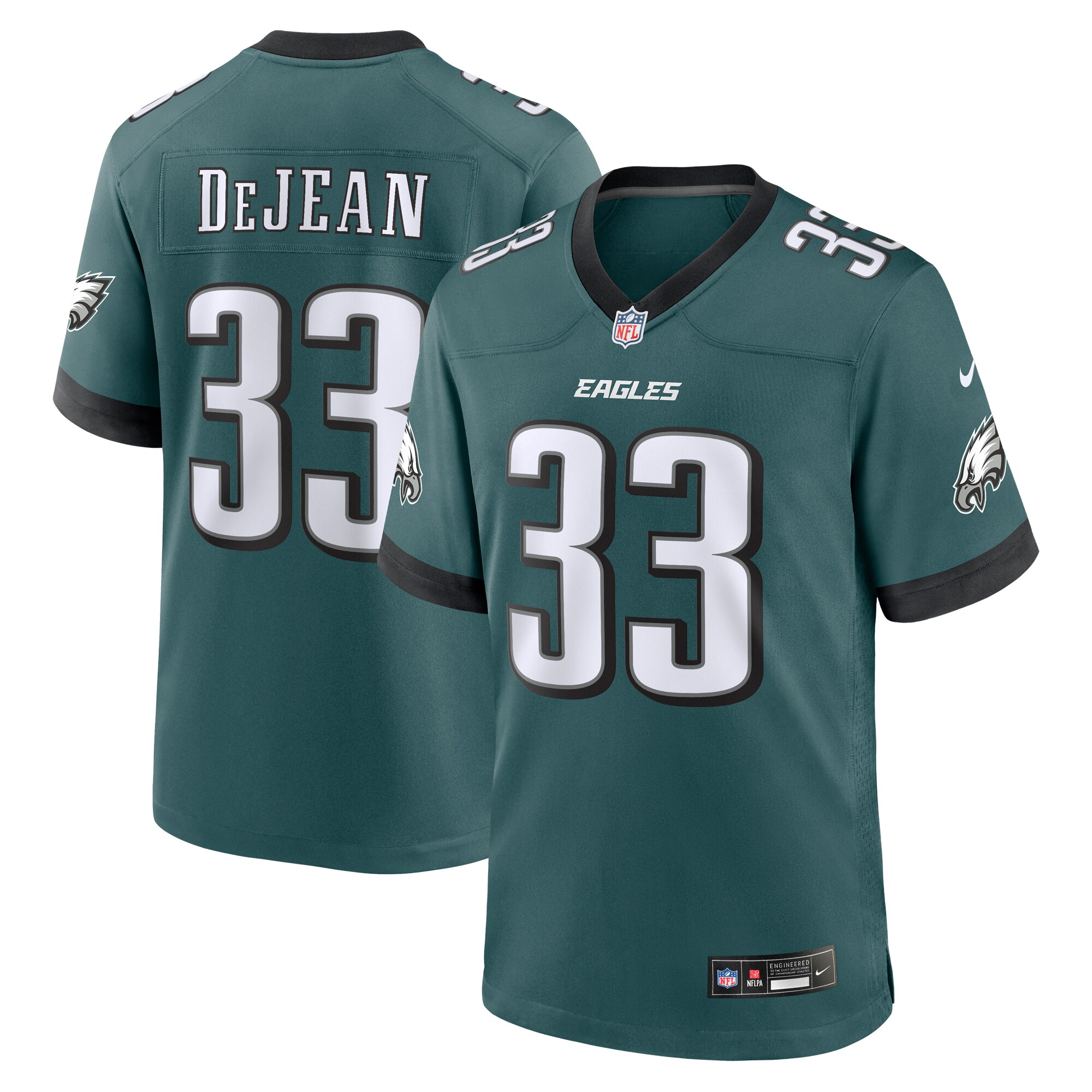 Cooper DeJean #33 Philadelphia Eagles 2024 NFL Draft Game Jersey - Green