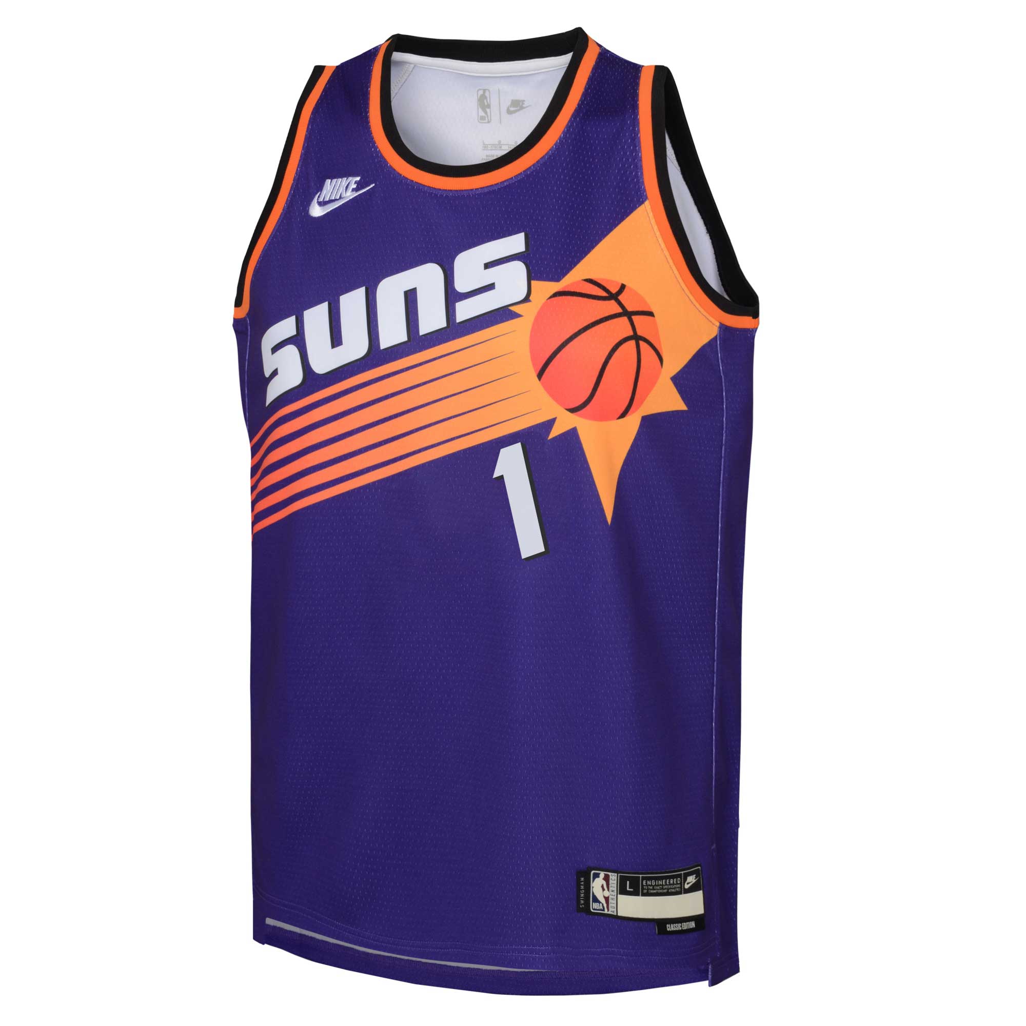 Devin Booker Phoenix Suns Youth 2022/23 Swingman Jersey Purple - Classic Edition
