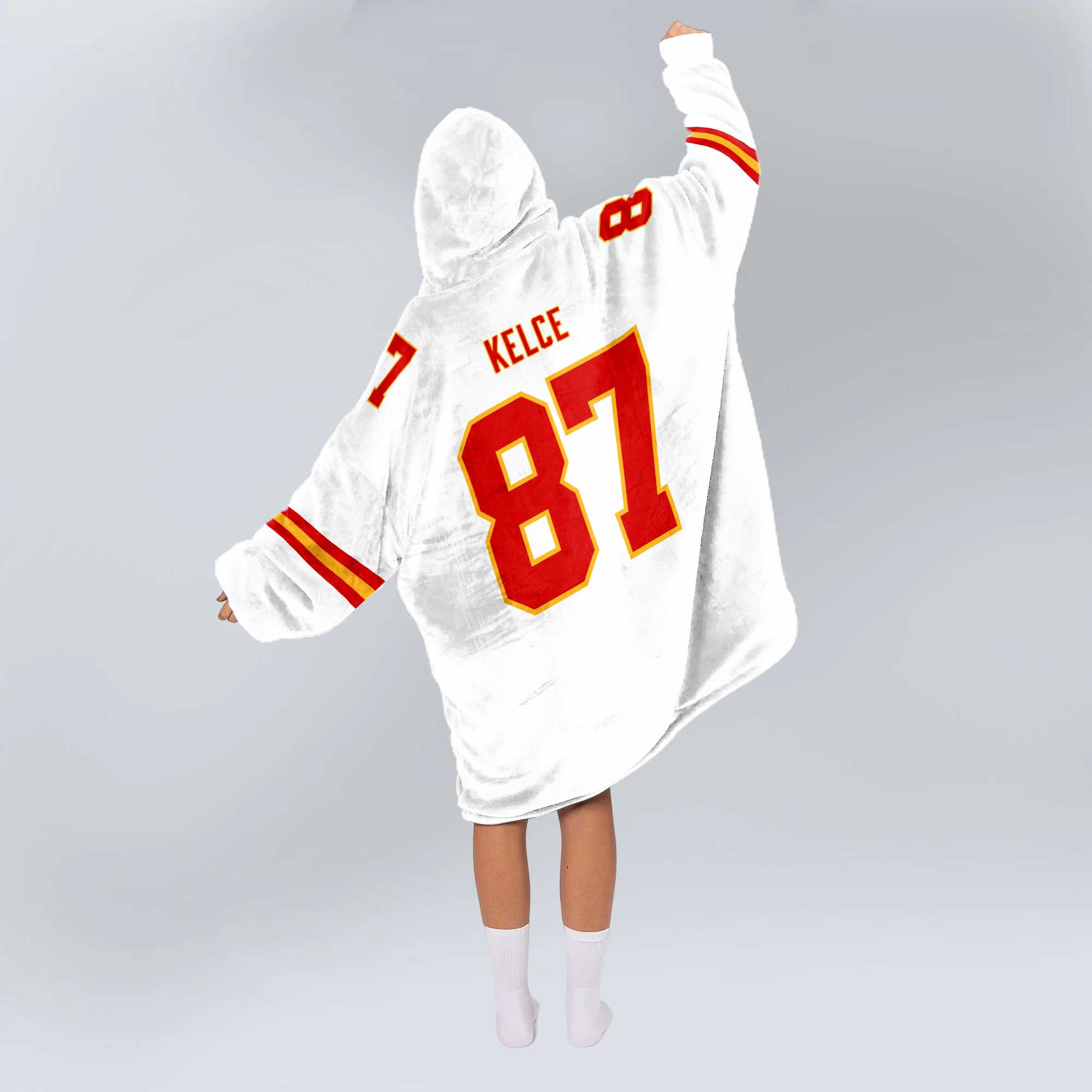 Adult T.K 87 Kansas City Football Unisex Blanket Hoodie