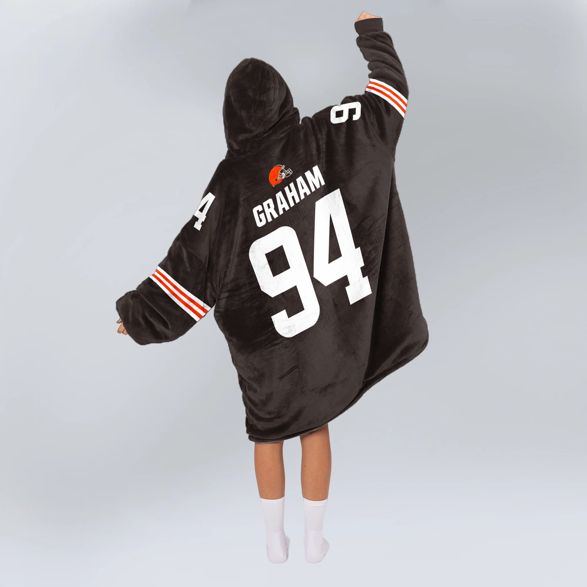 Adult M.G 94 Cleveland Football Unisex Blanket Hoodie