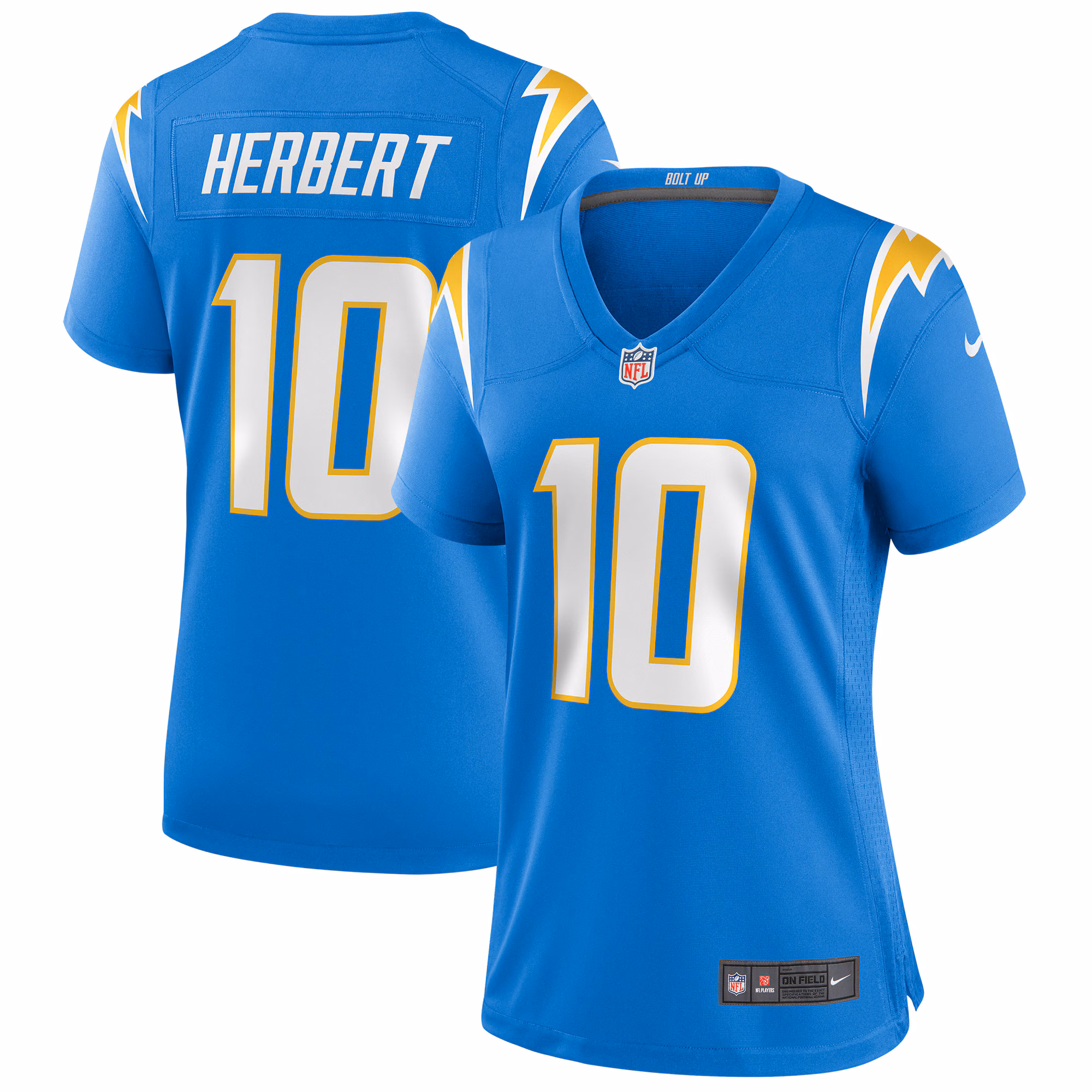 Justin Herbert Los Angeles Chargers Women's Game Jersey - Powder Blue
