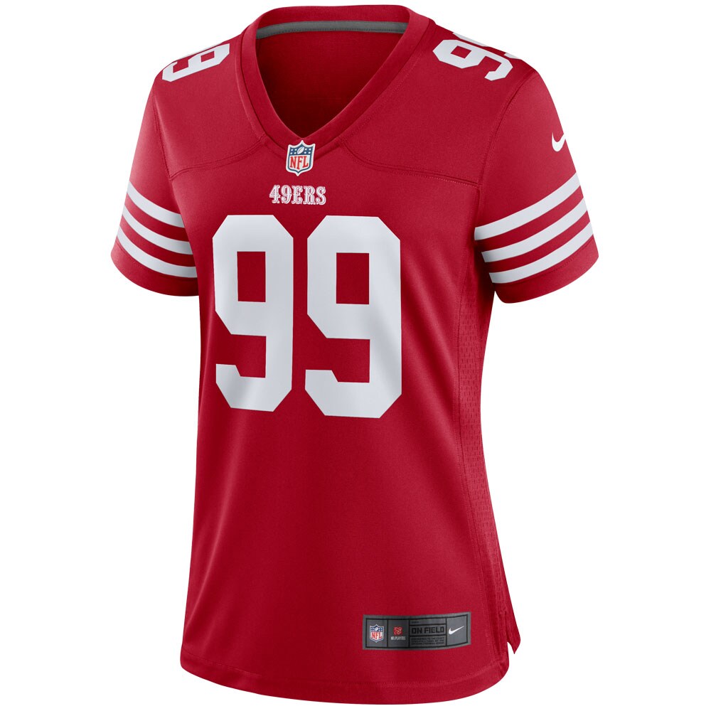 Javon Kinlaw San Francisco 49ers  Women's Player Game Jersey - Scarlet