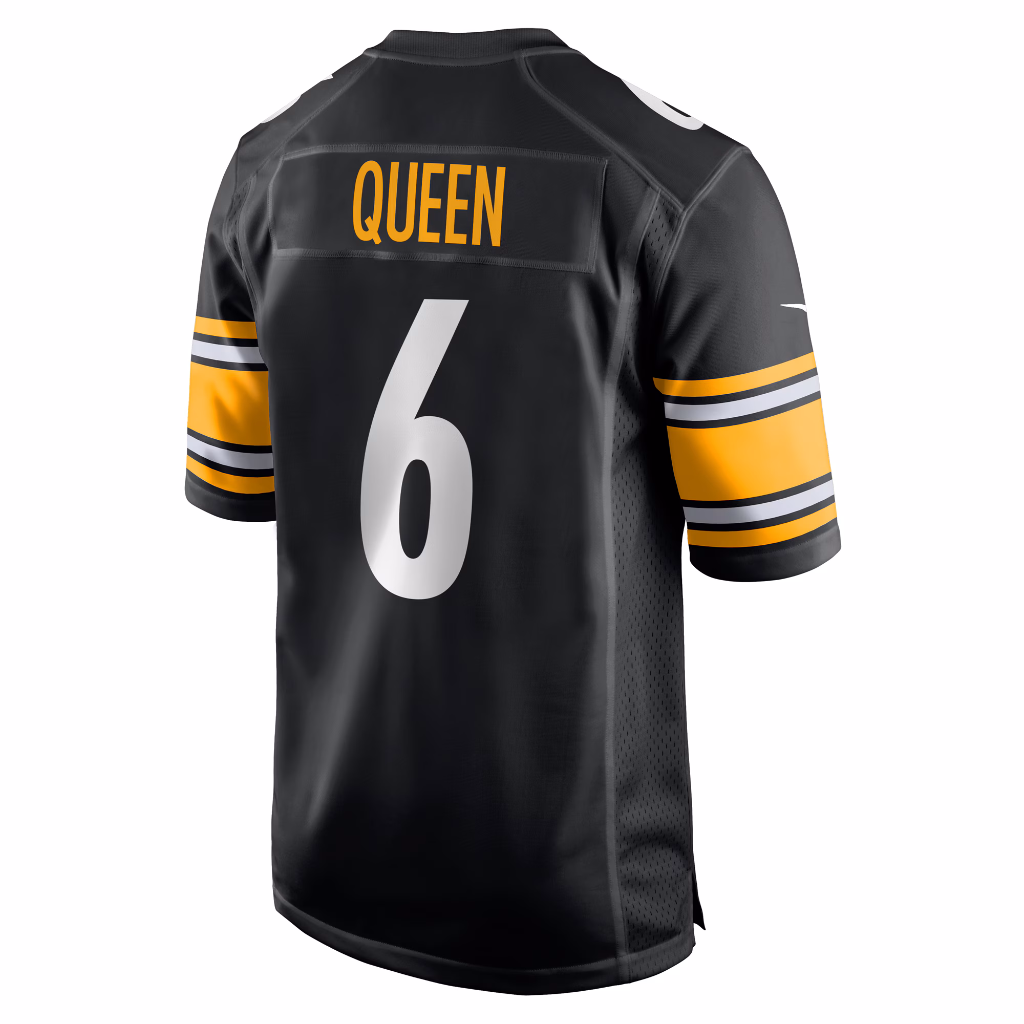 Patrick Queen #6 Pittsburgh Steelers Game Player Jersey - Black