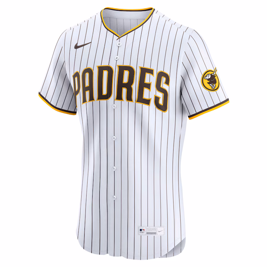 Men's San Diego Padres Manny Machado White Home Elite Player Jersey