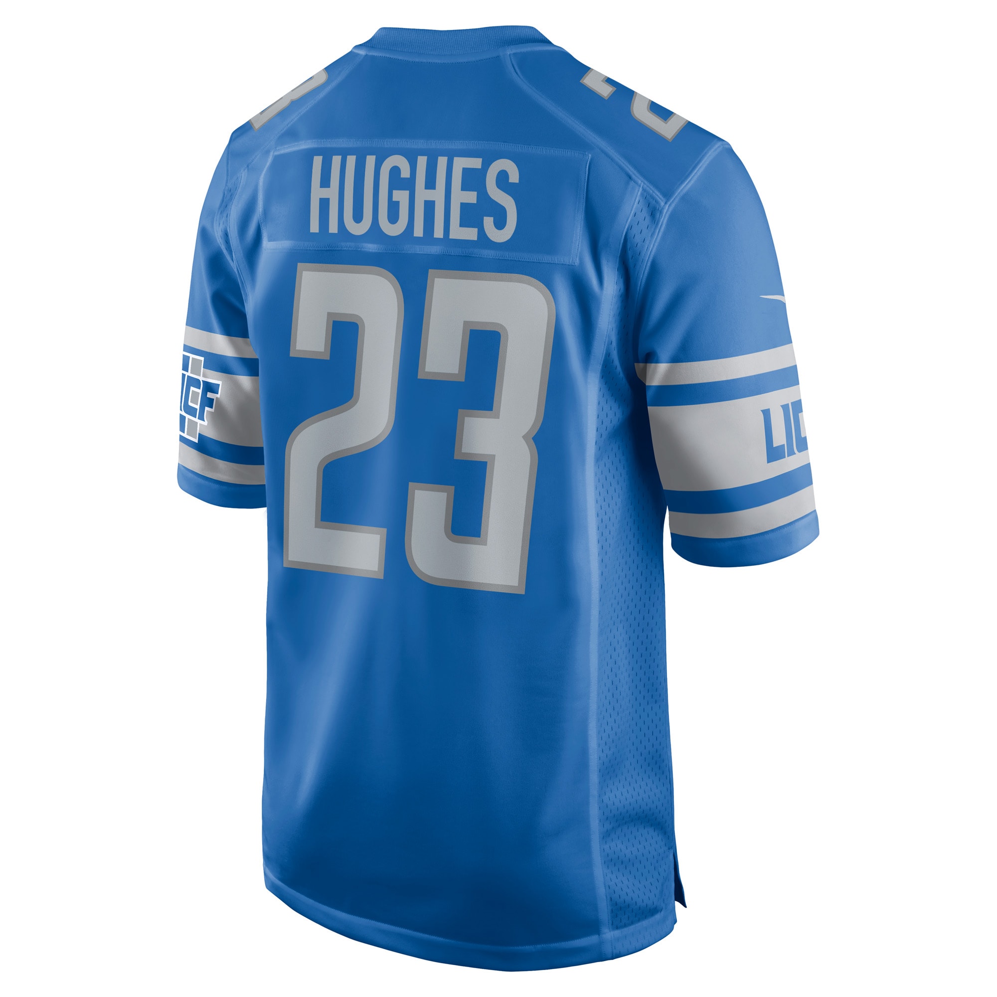 Mike Hughes Detroit Lions  Game Jersey - Blue