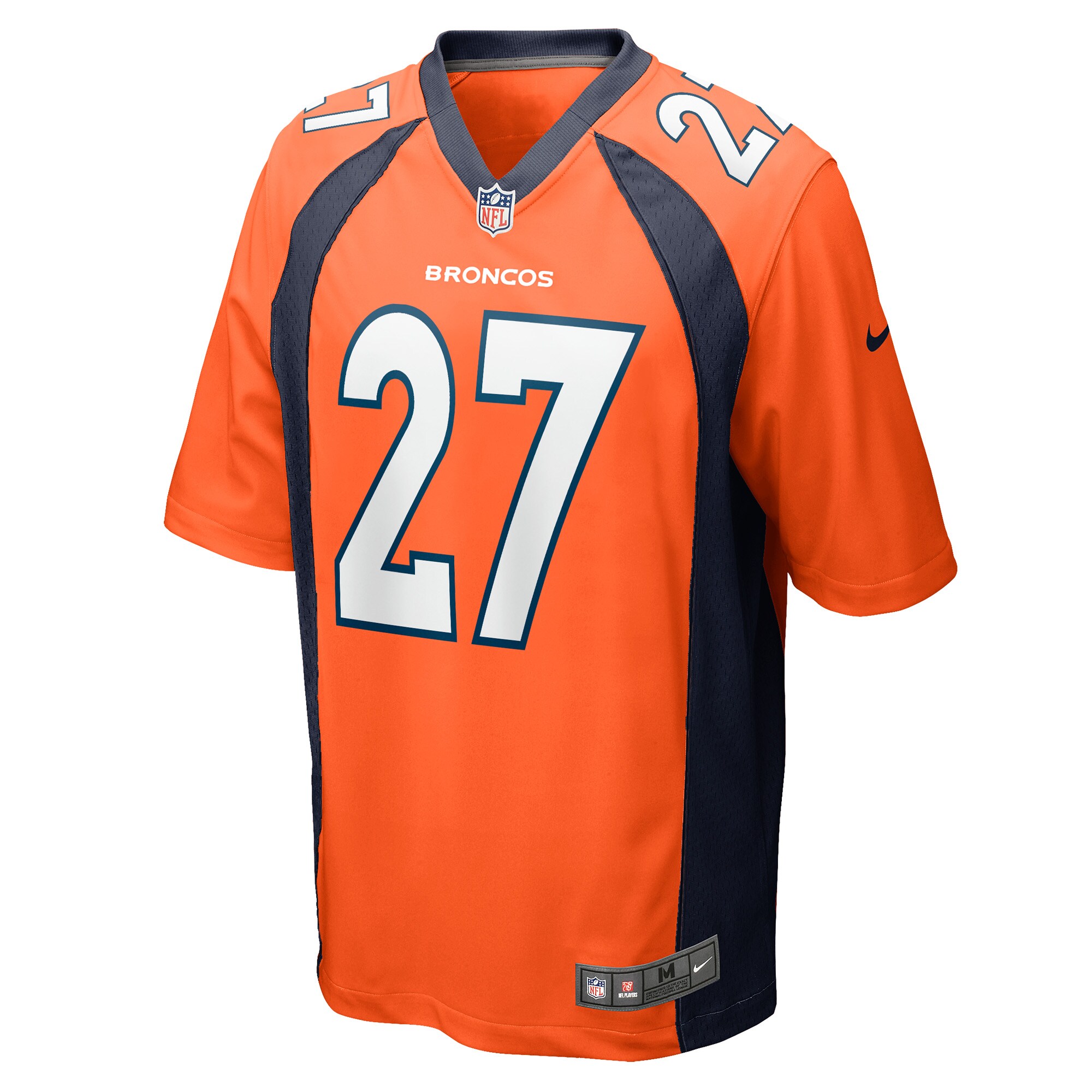 Damarri Mathis Denver Broncos  Game Player Jersey - Orange