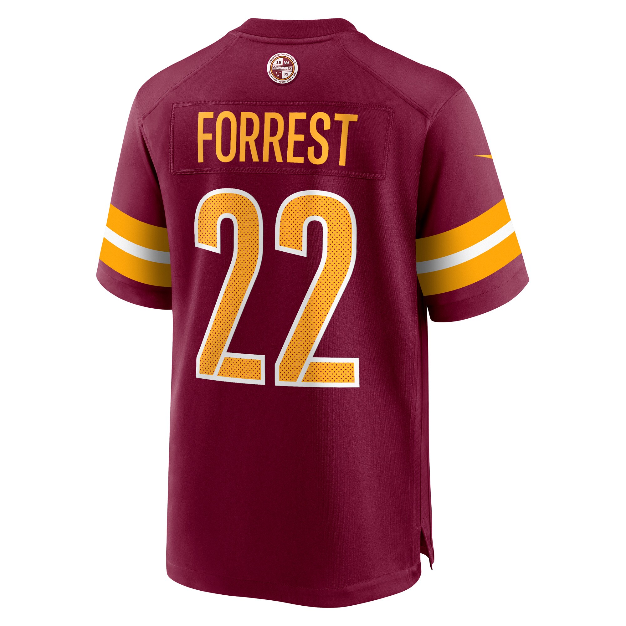 Darrick Forrest Washington Commanders  Game Player Jersey - Burgundy