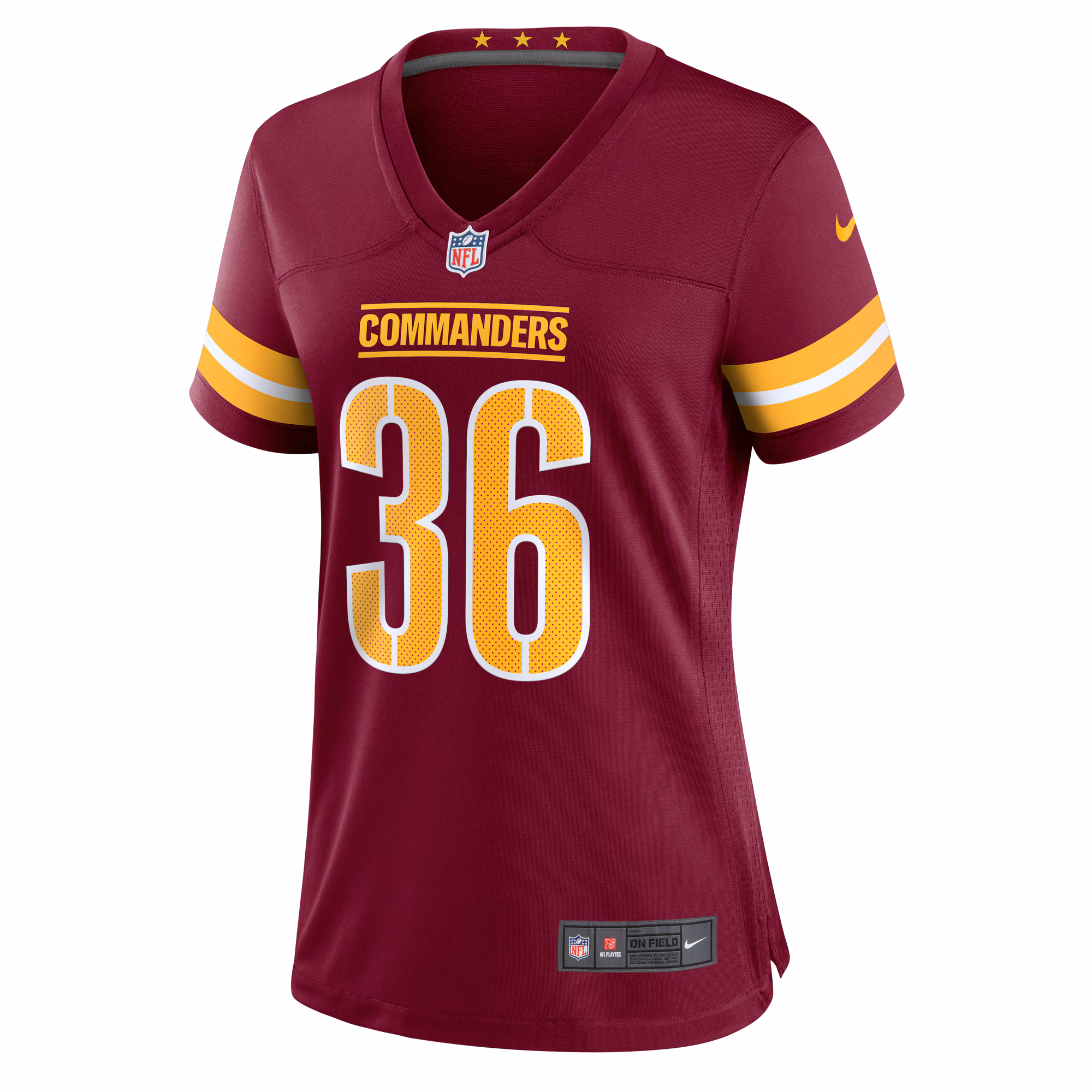 Danny Johnson Washington Commanders Women's  Game Jersey -  Burgundy