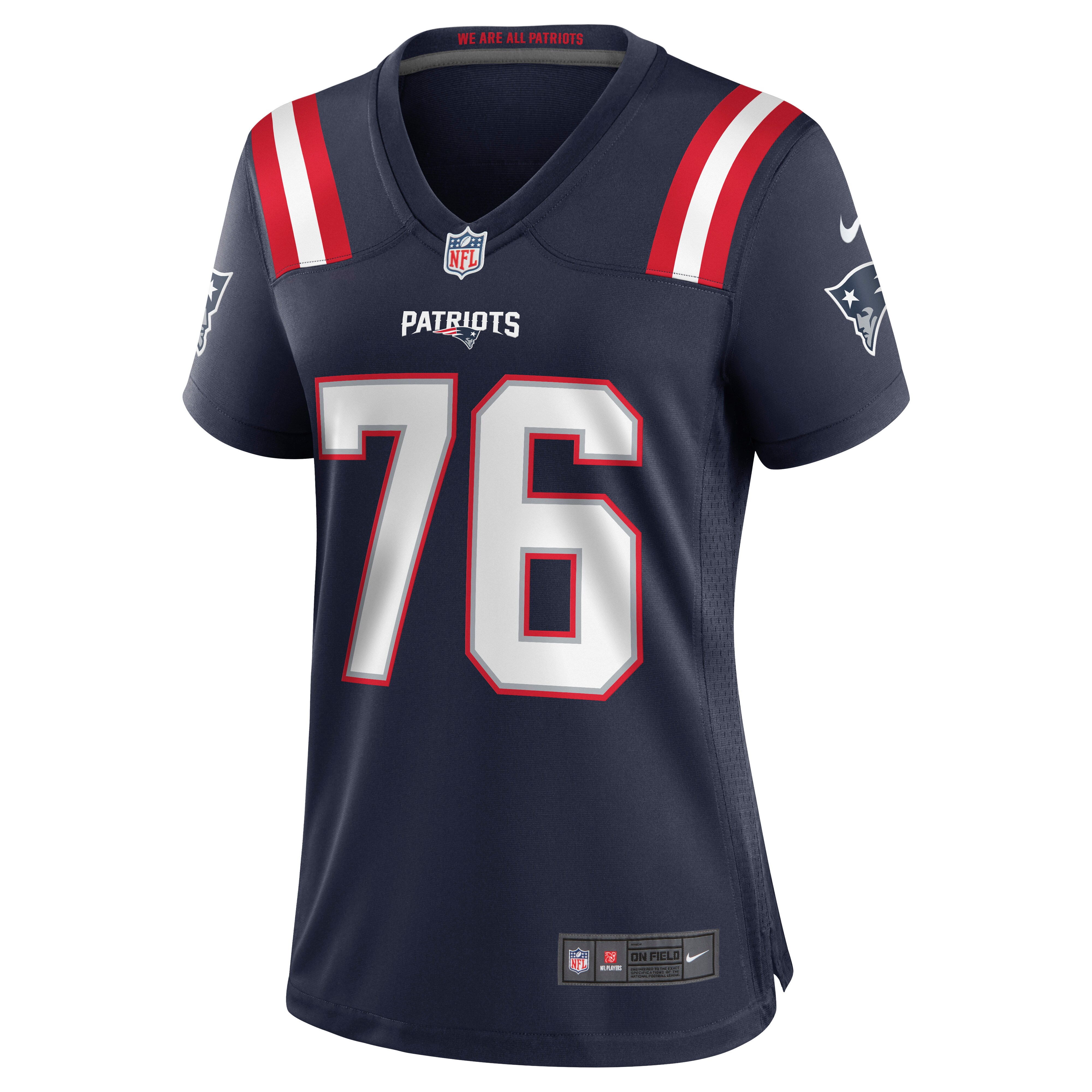 Isaiah Wynn New England Patriots  Women's Game Jersey - Navy