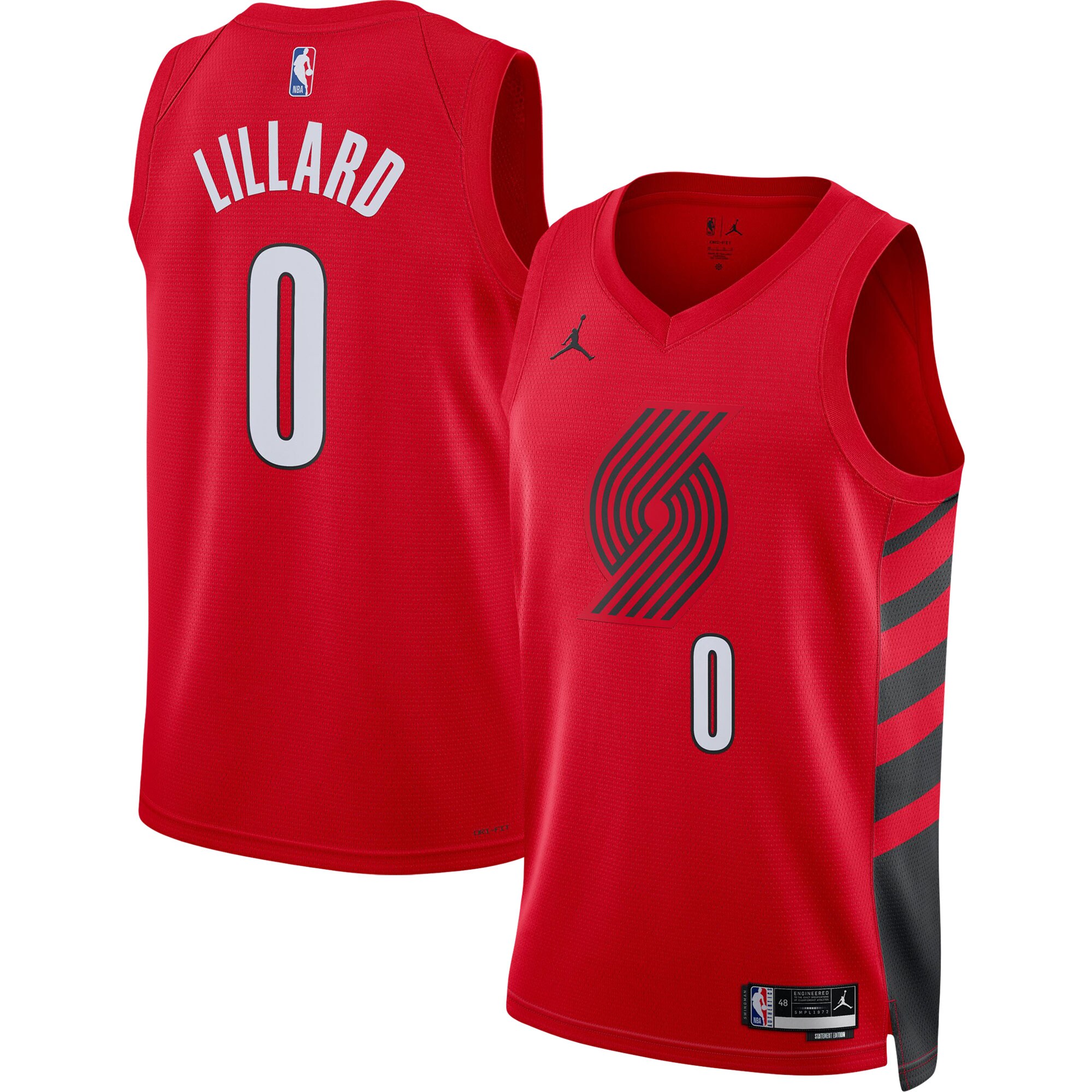 Damian Lillard 2022/23 Portland Trail Blazers  Unisex Swingman Jersey - Statement Edition - Red