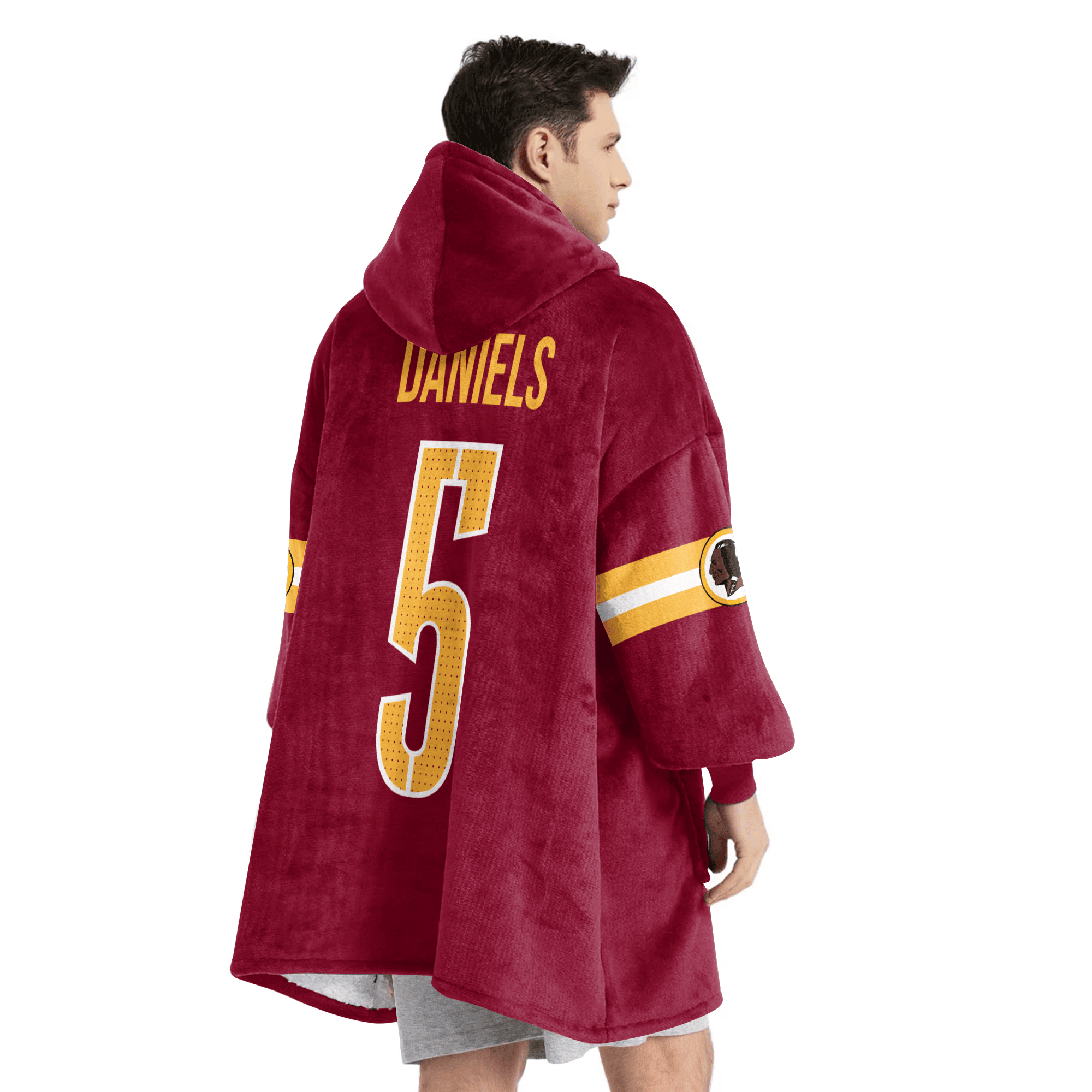 Adult J.D 5 Washington Football Unisex Blanket Hoodie