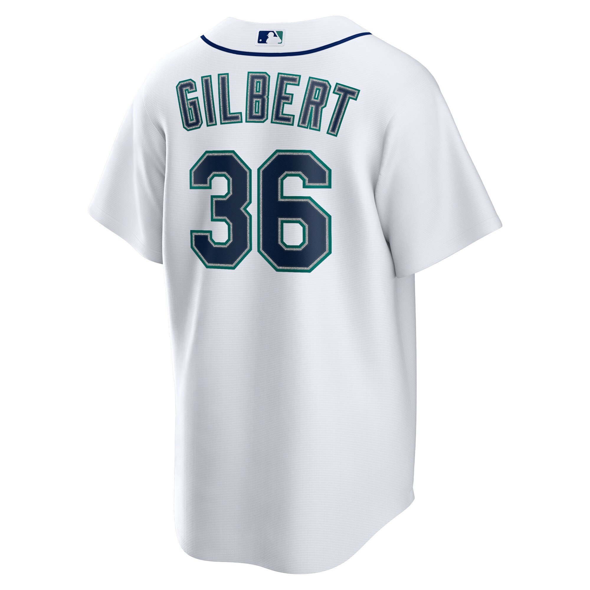 Men's Seattle Mariners Logan Gilbert  White Home Replica Jersey
