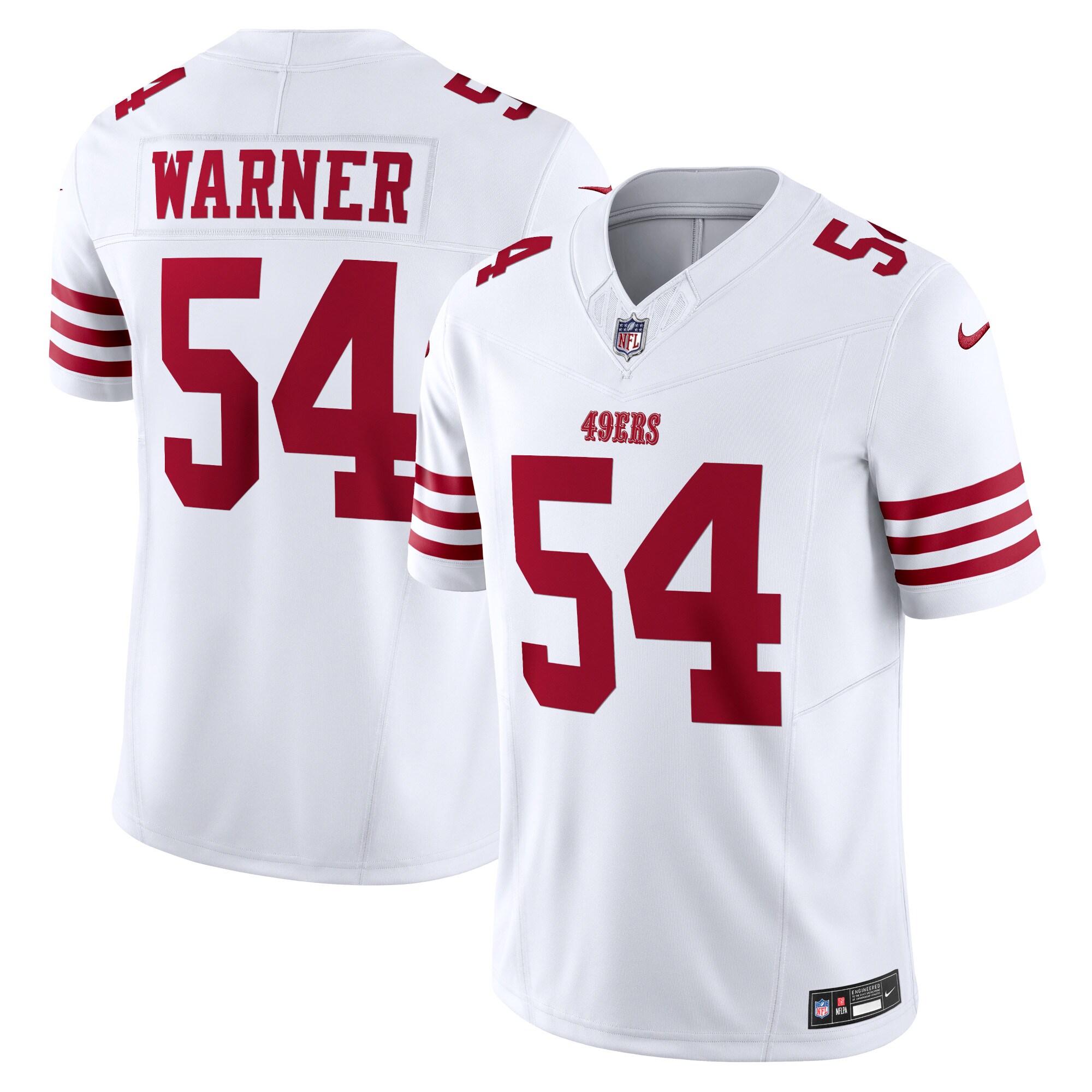 Fred Warner San Francisco 49ers  Vapor F.U.S.E. Limited Jersey - White