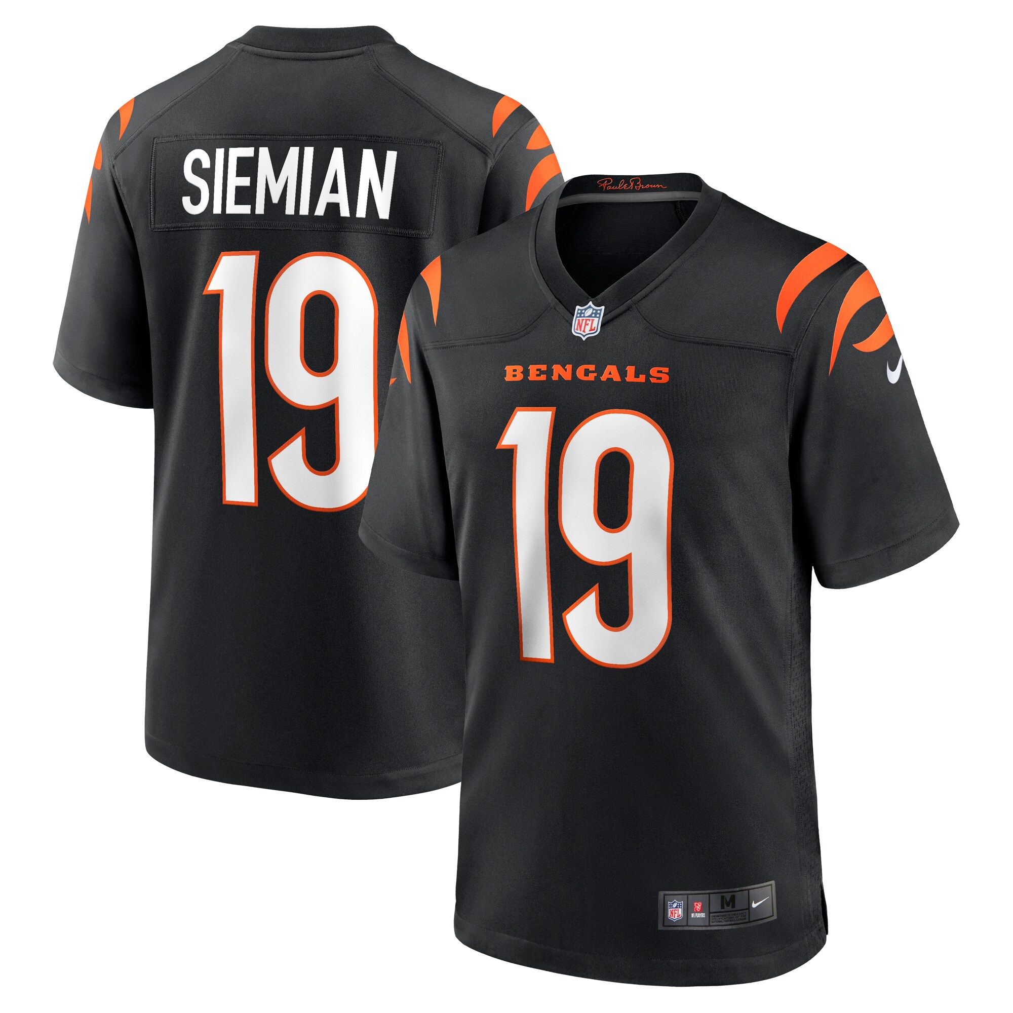 Trevor Siemian Cincinnati Bengals  Team Game Jersey - Black