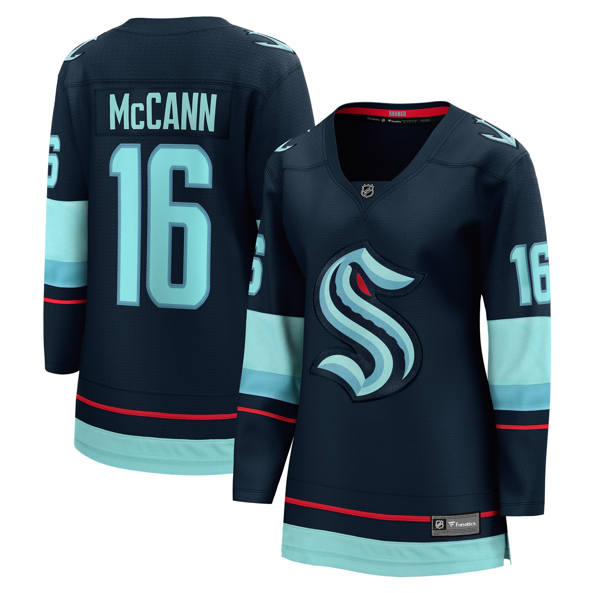 Jared McCann Seattle Kraken Women's Home Breakaway Player Jersey - Deep Sea Blue