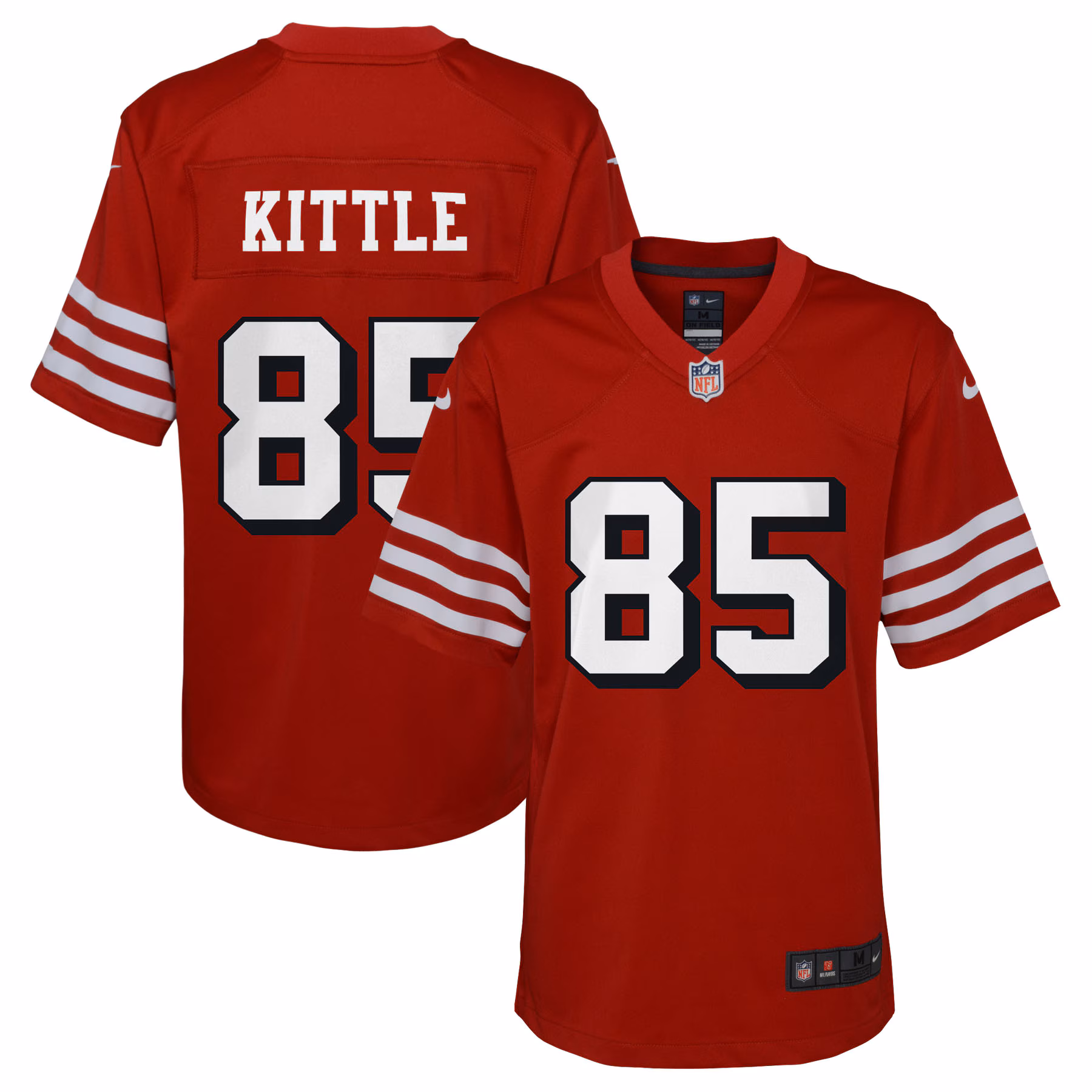 George Kittle San Francisco 49ers Youth Game Jersey - White