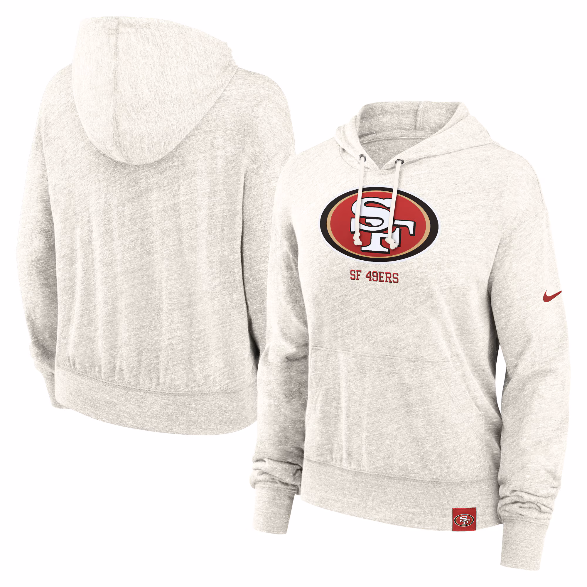San Francisco 49ers 49ers Women's Gym Vintage Logo Pullover Hoodie - Cream