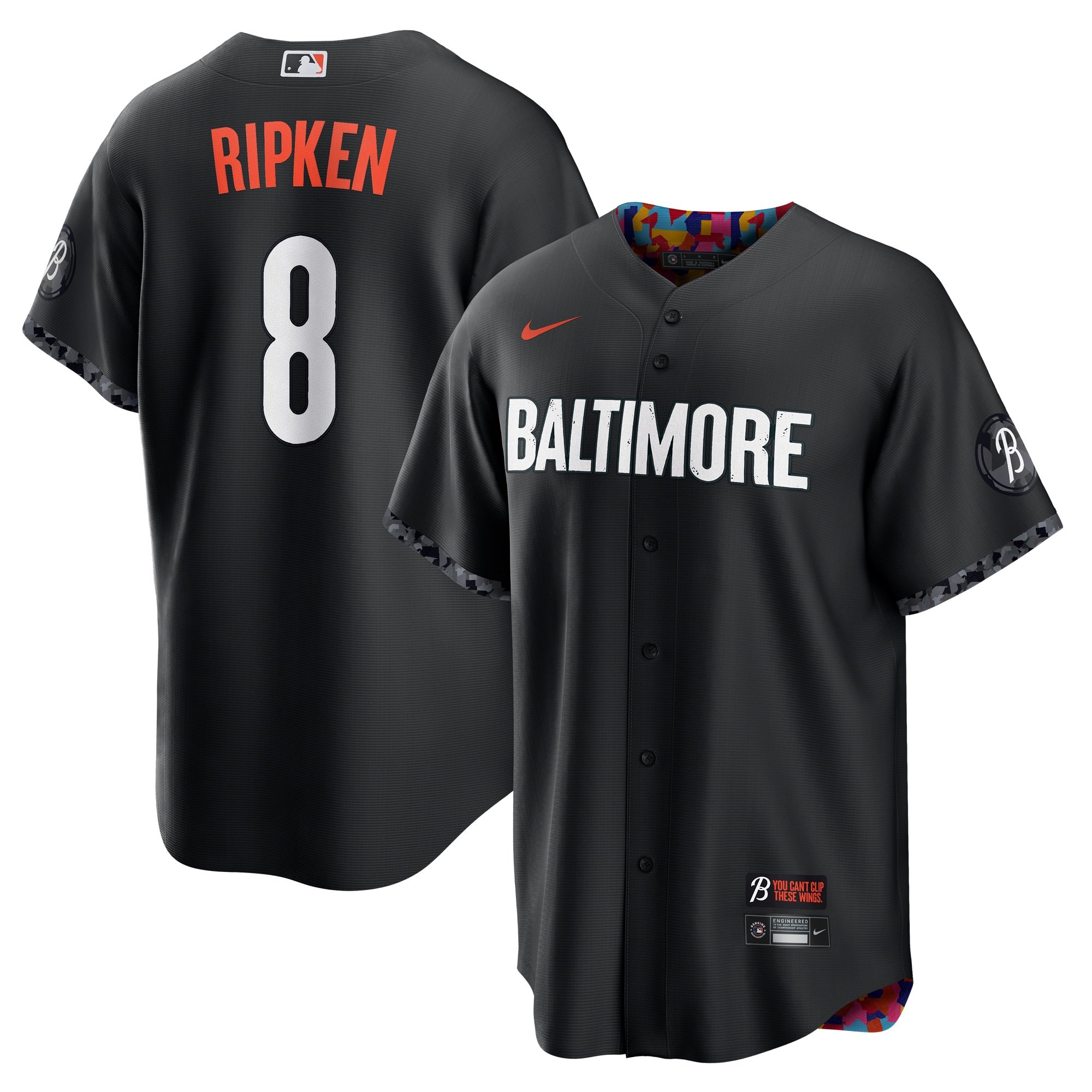 Men's Baltimore Orioles Cal Ripken? Black City Connect Replica Player Jersey