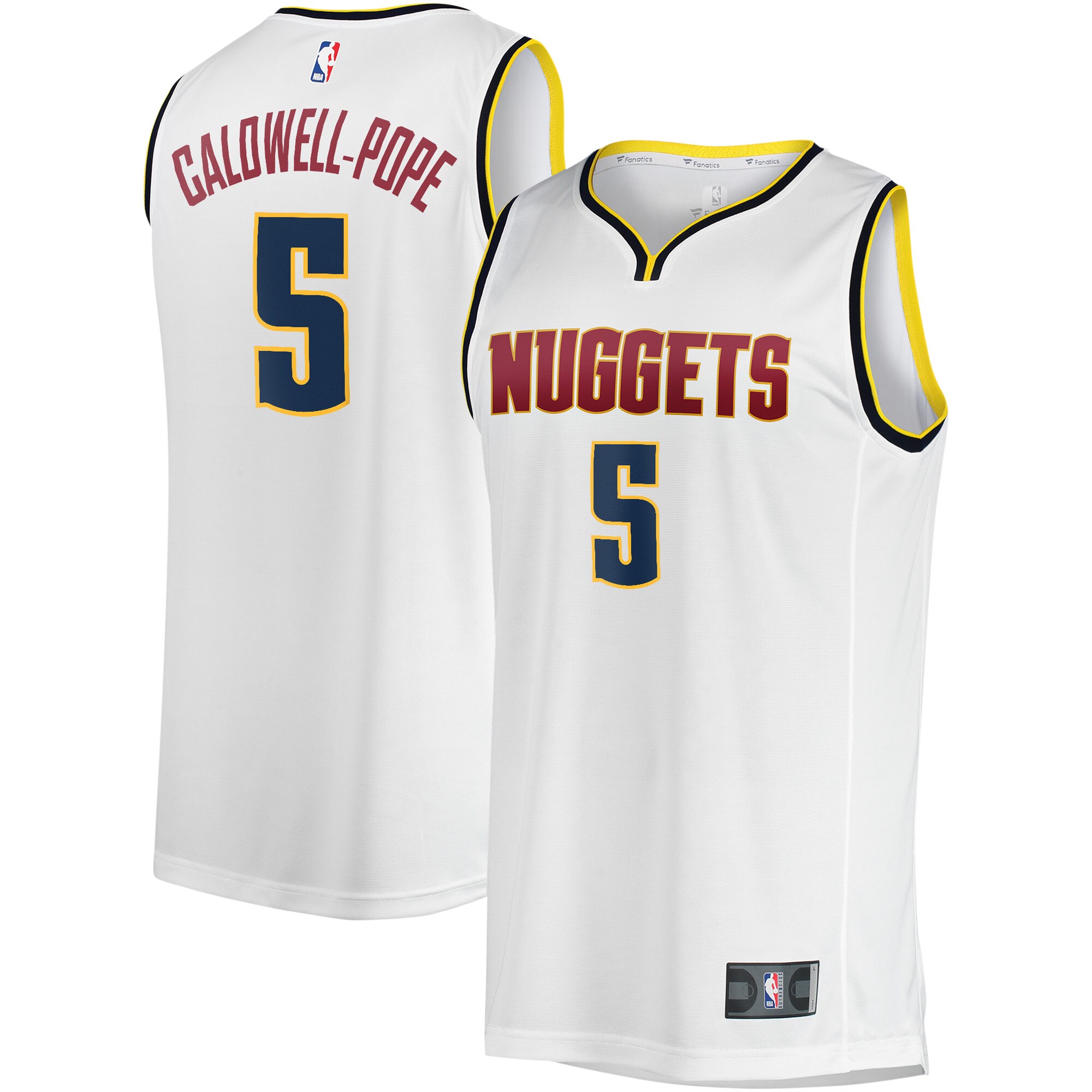Kentavious Caldwell-Pope Denver Nuggets  Youth Fast Break Player Jersey - Association Edition - White