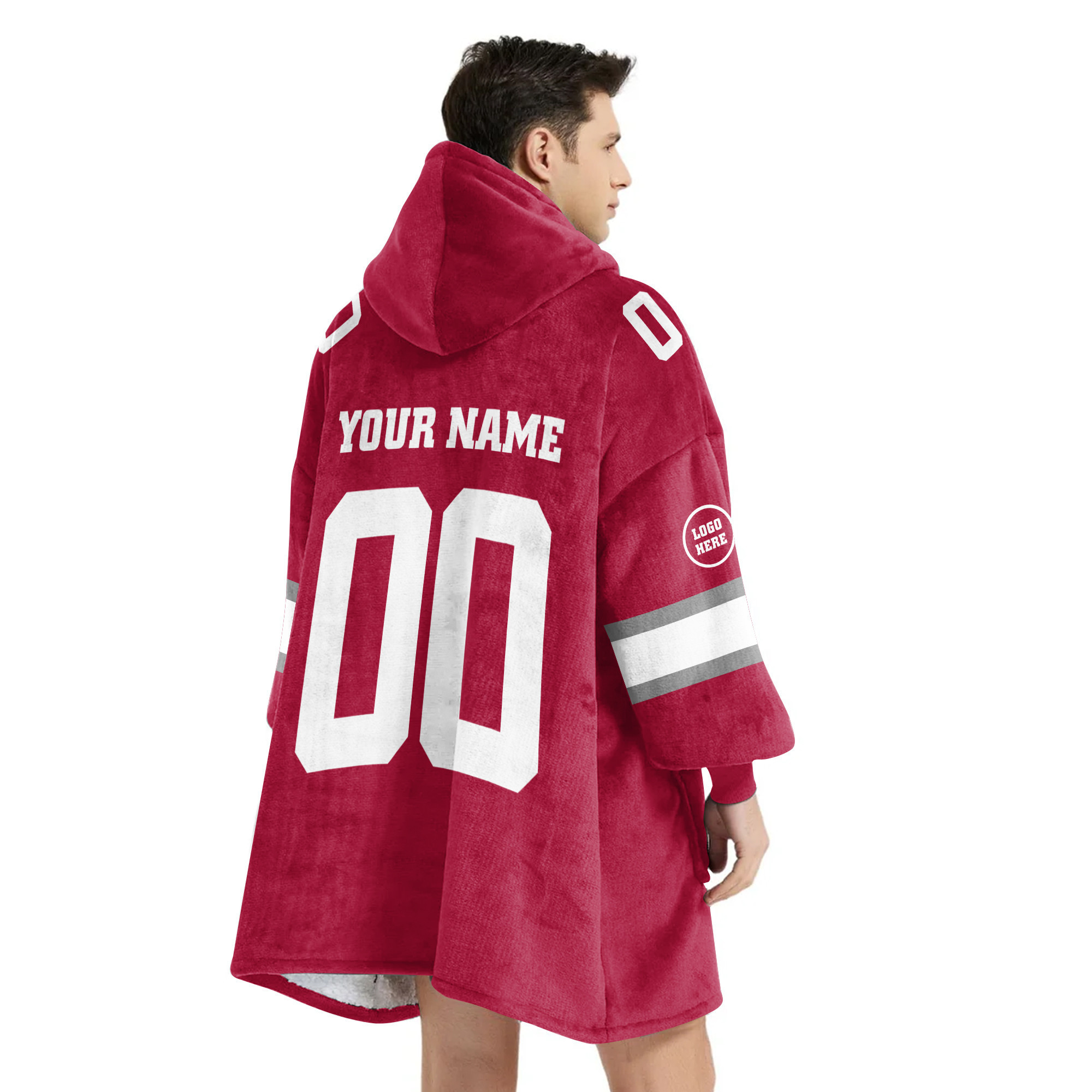 Adult Custom Blanket Hoodie Alabama Inspired Color