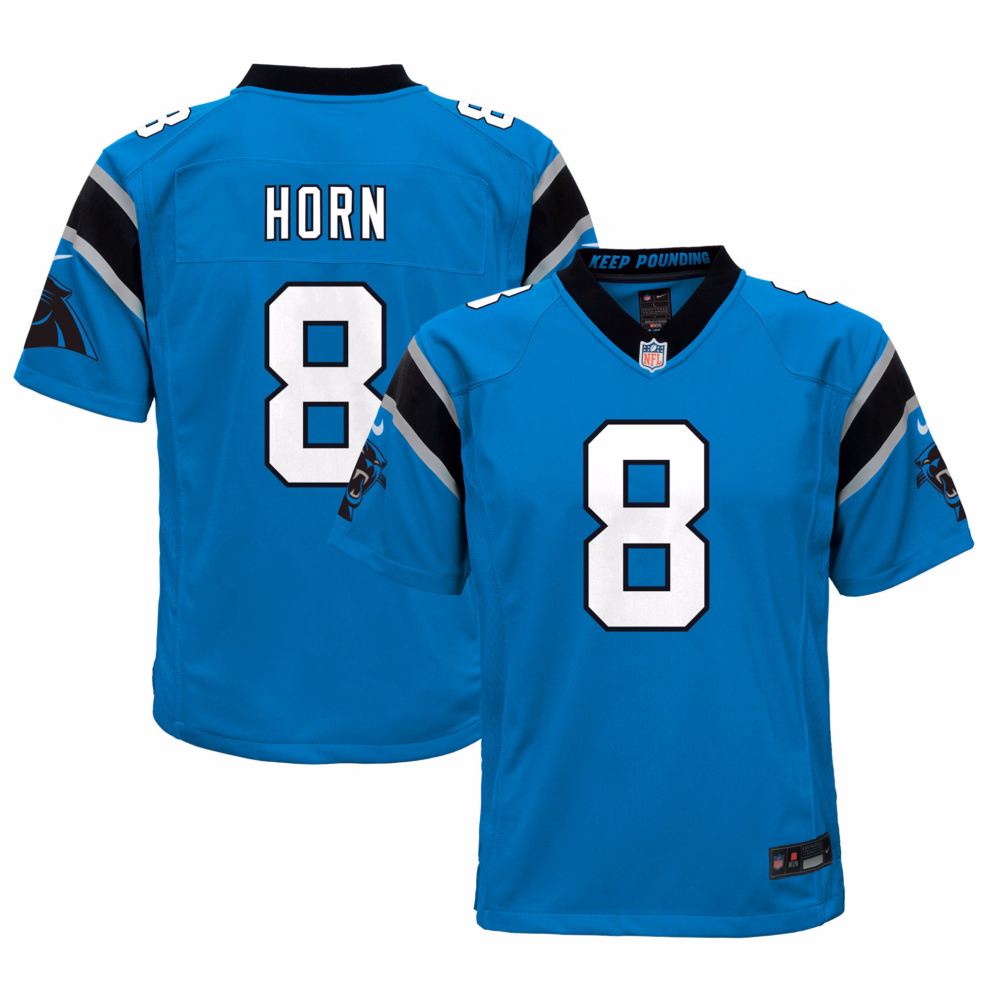 Jaycee Horn Carolina Panthers Youth Game Jersey - White