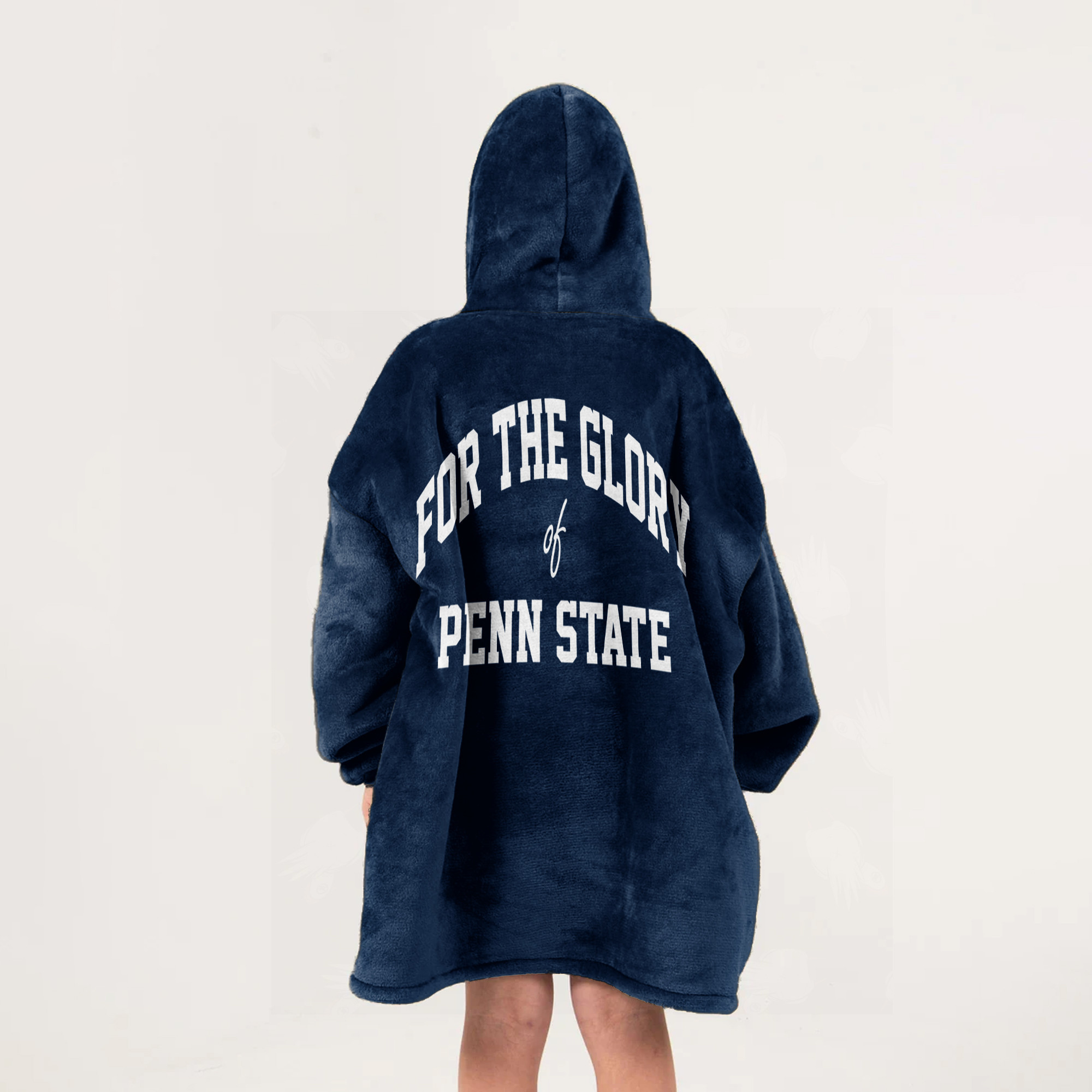 Adult Penn State Football Unisex Blanket Hoodie