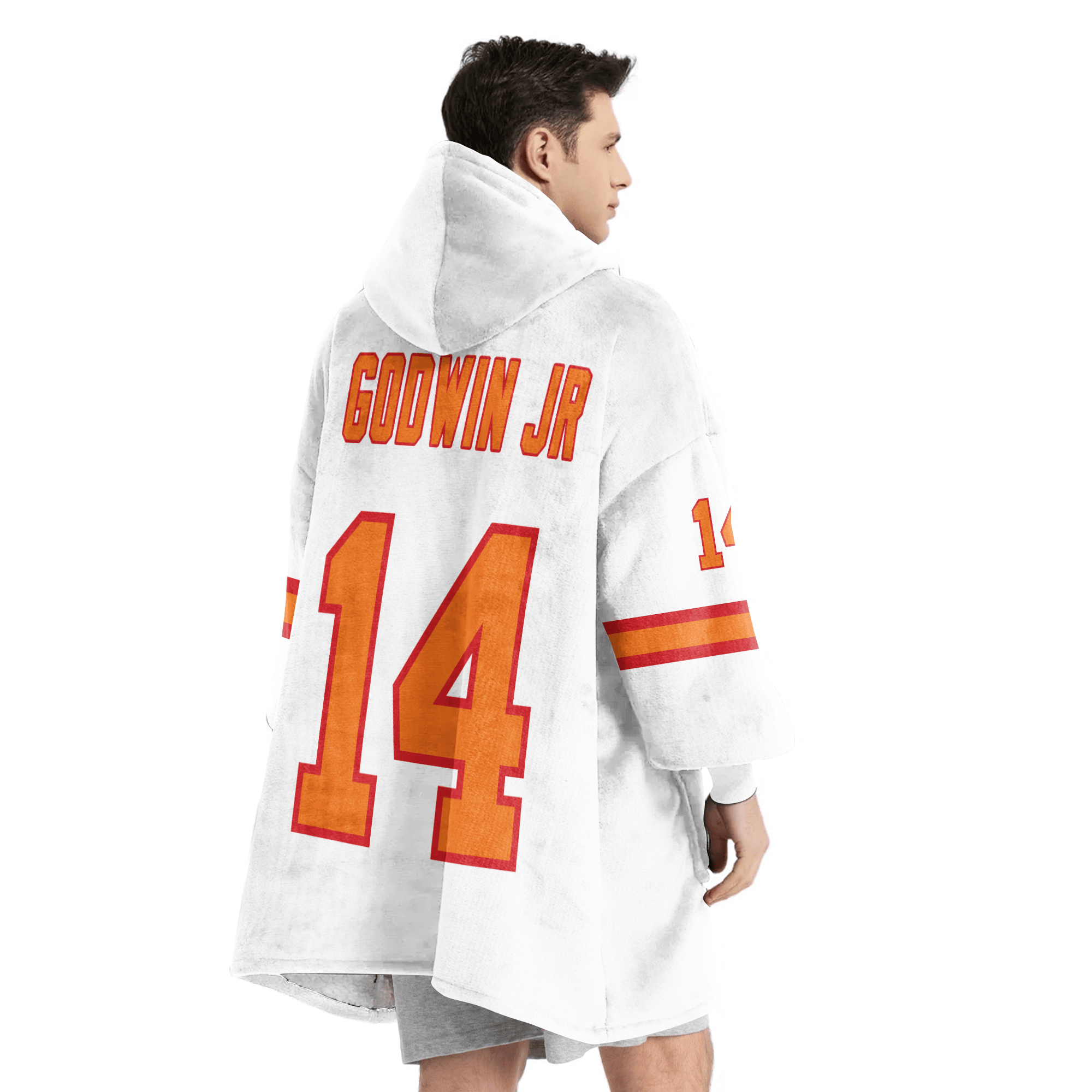 Adult 14 Tampa Bay Football 50th Season Game Unisex Blanket Hoodie
