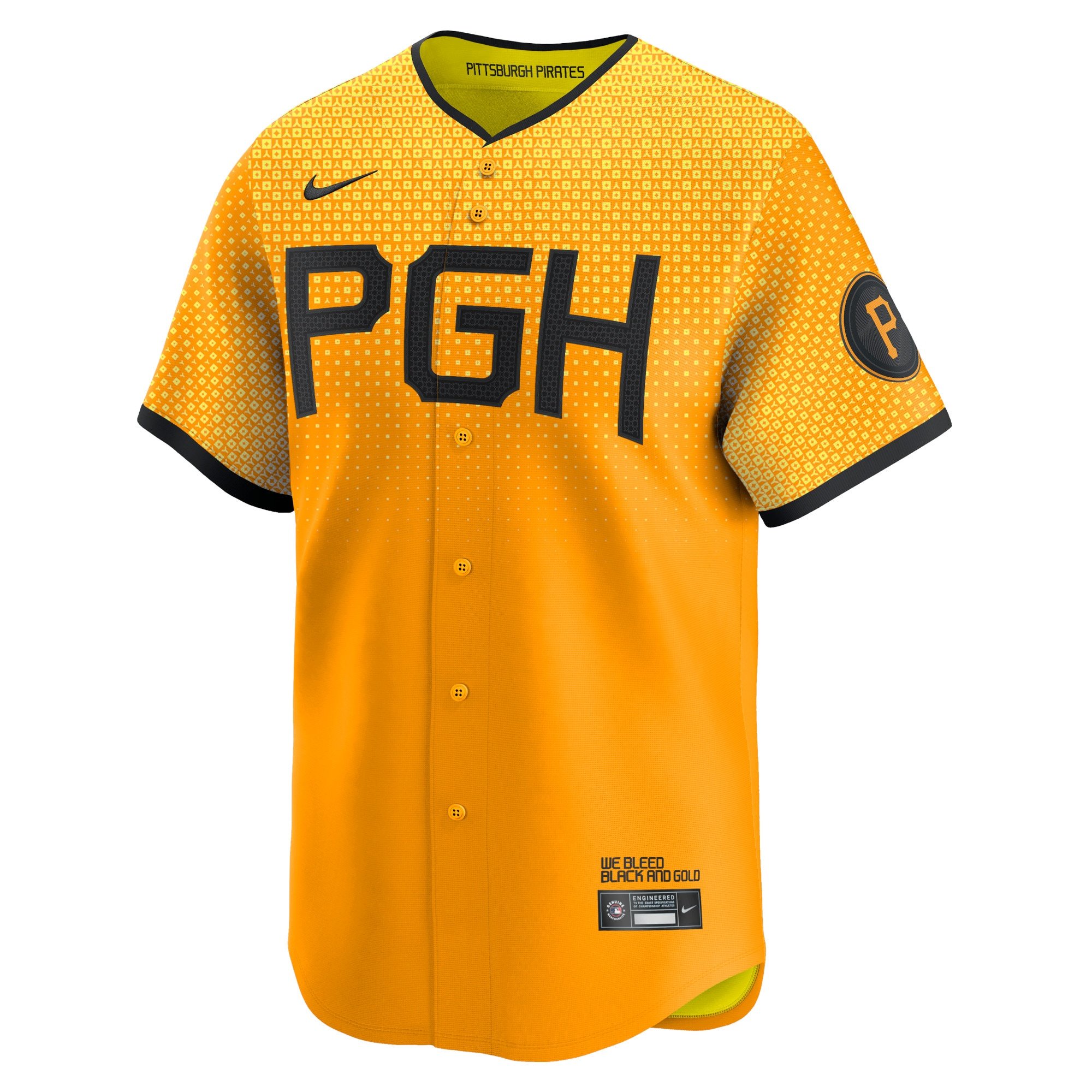 Men's Pittsburgh Pirates Bryan Reynolds  Gold City Connect Limited Player Jersey