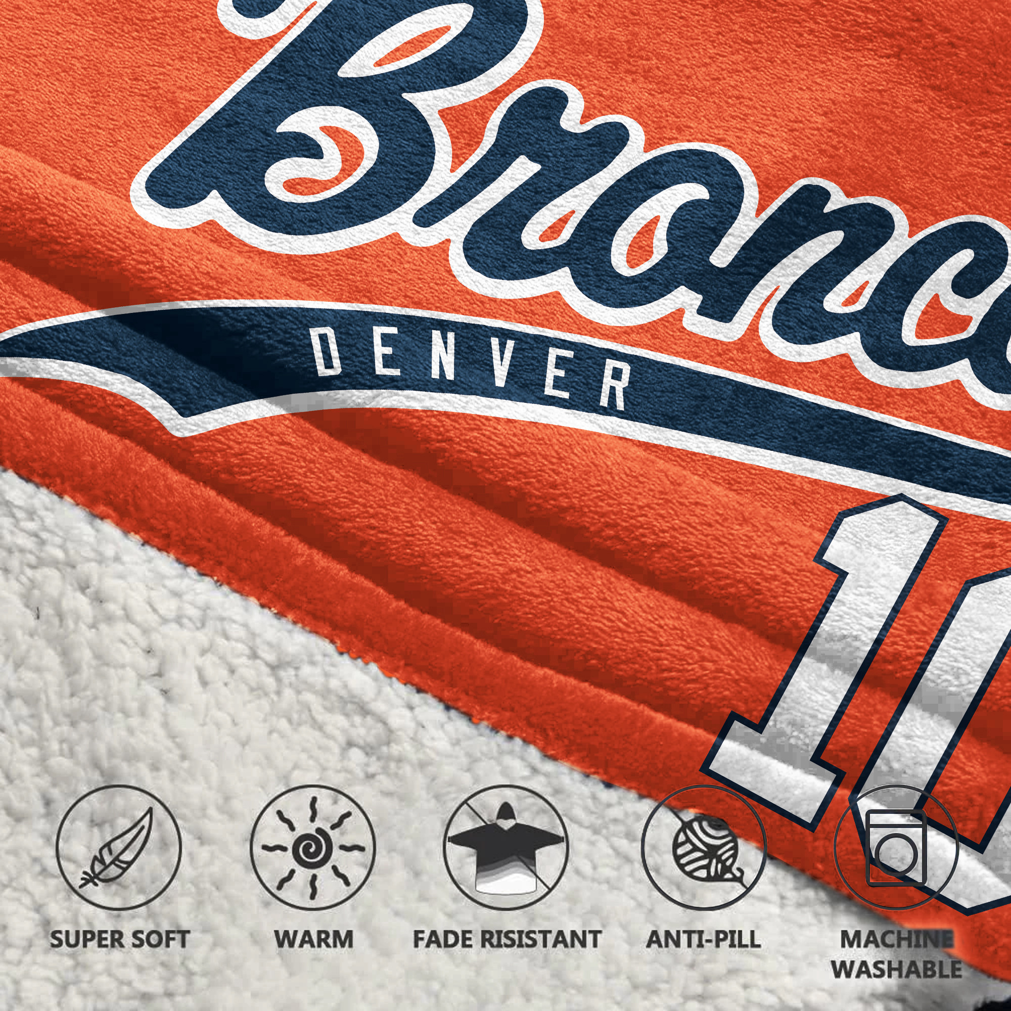 Kid B.N 10 Denver Football Unisex Blanket Hoodie