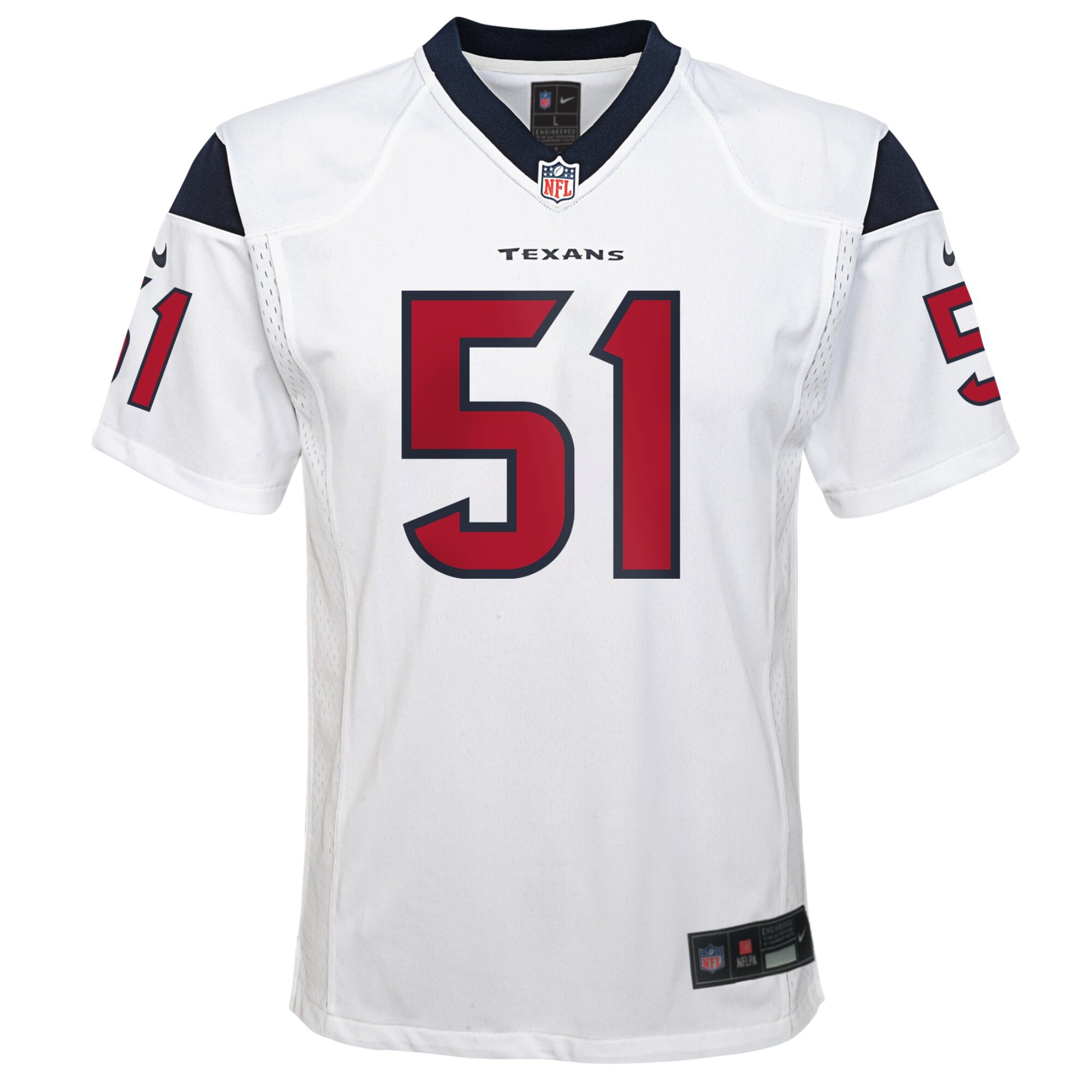 Will Anderson Jr. Houston Texans Youth Game Jersey - White