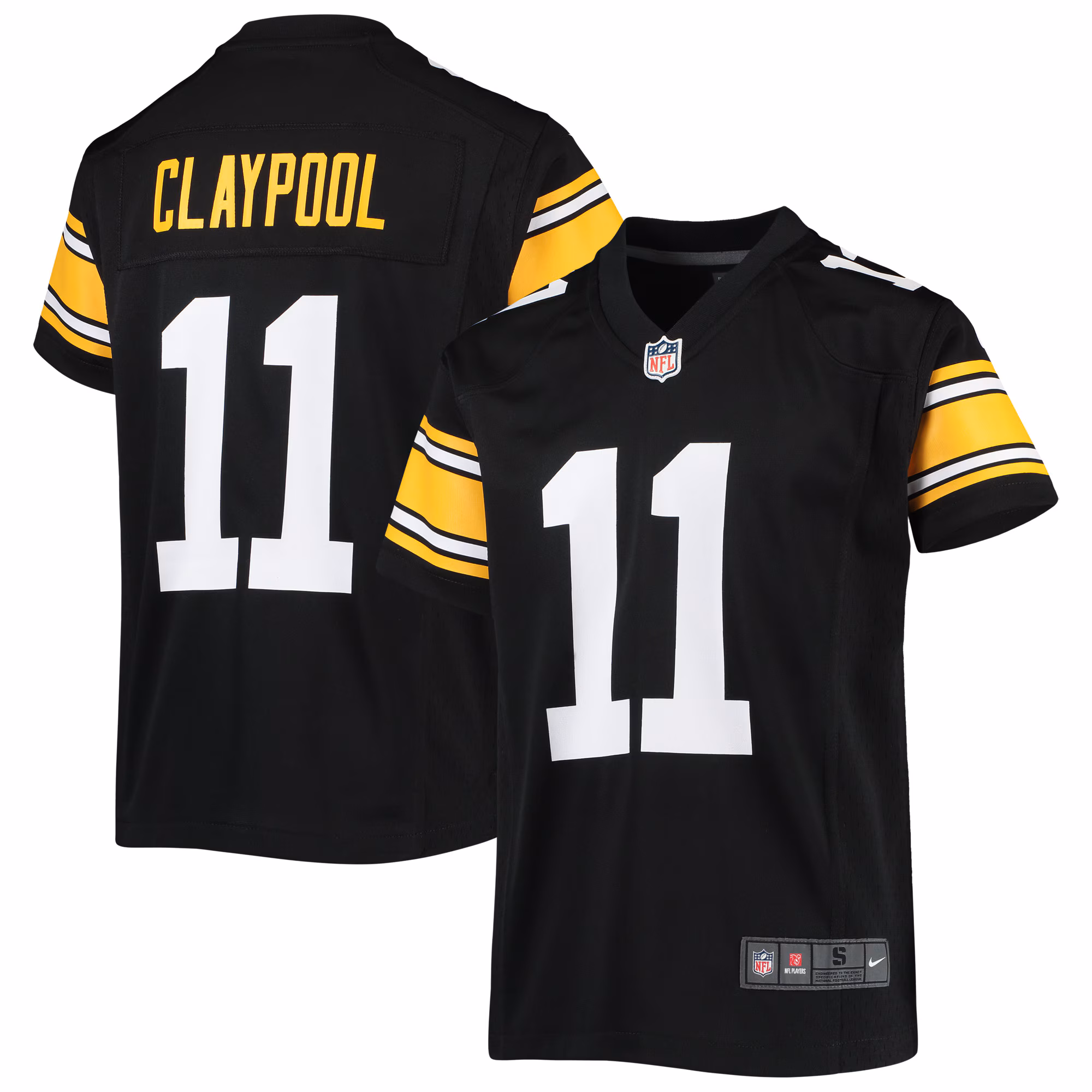 Chase Claypool Pittsburgh Steelers Youth Alternate Game Jersey - Black