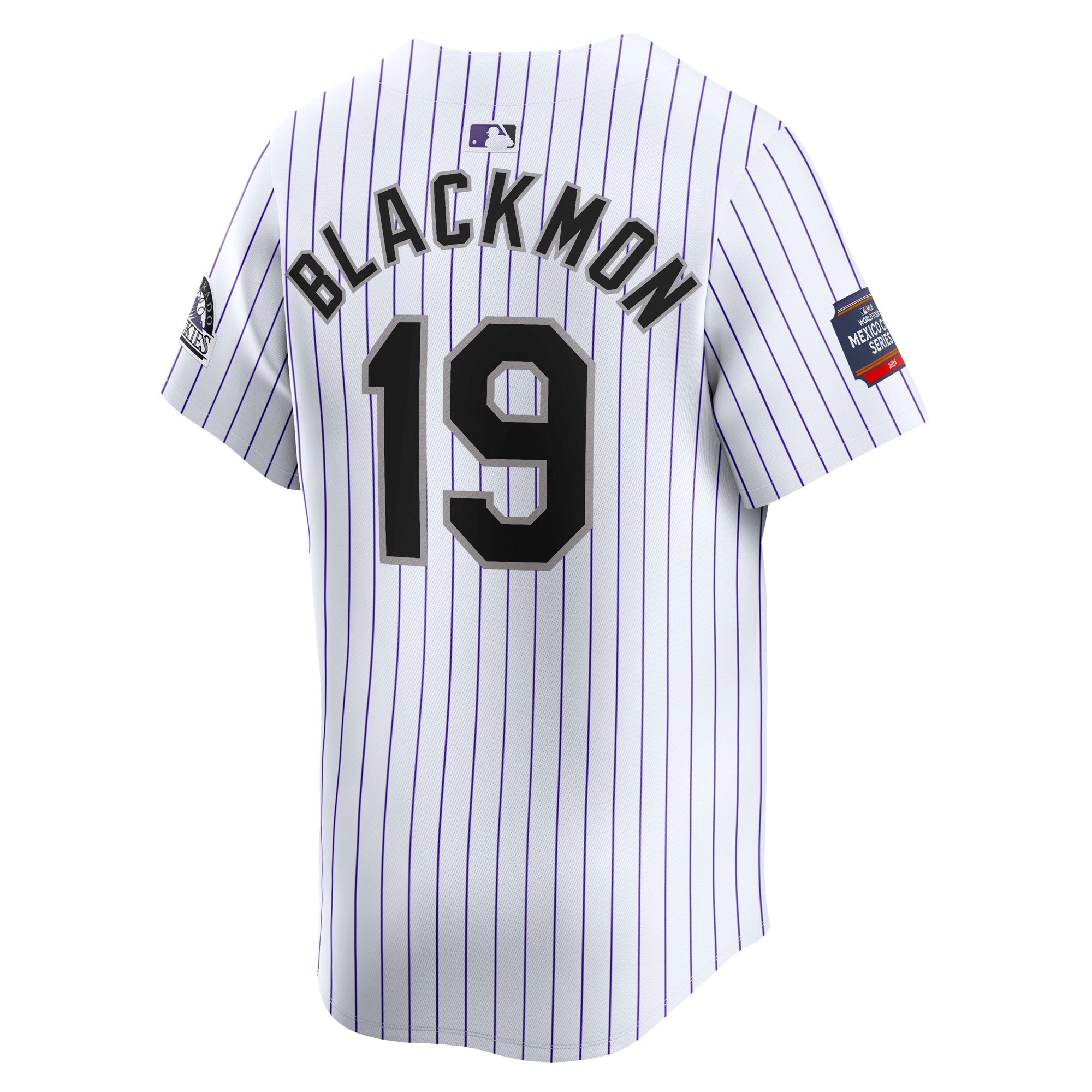 Men's Colorado Rockies Charlie Blackmon  White 2024 MLB World Tour Mexico City Series Home Limited Player Jersey