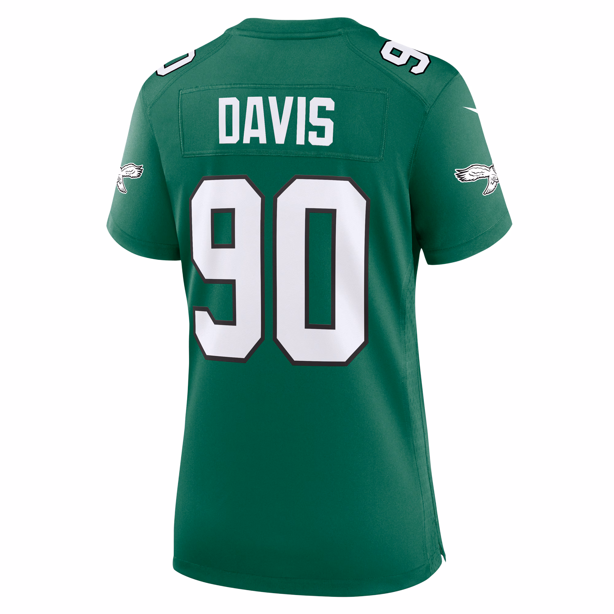 Davis Philadelphia Eagles Women's Alternate Game Jersey - Kelly Green