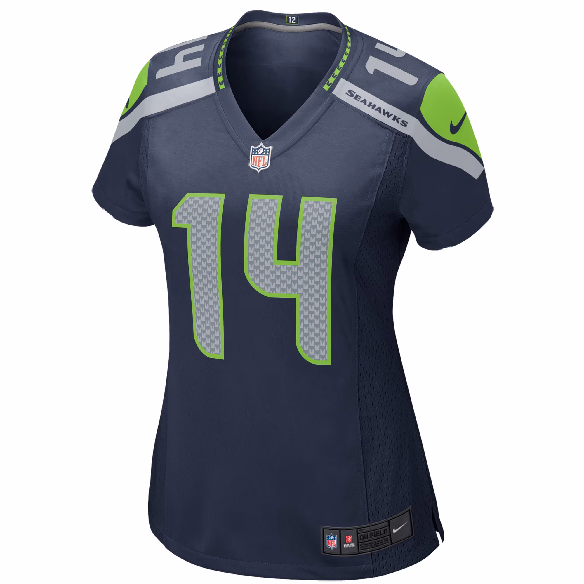 DK Metcalf Seattle Seahawks Women's Game Jersey - Neon Green